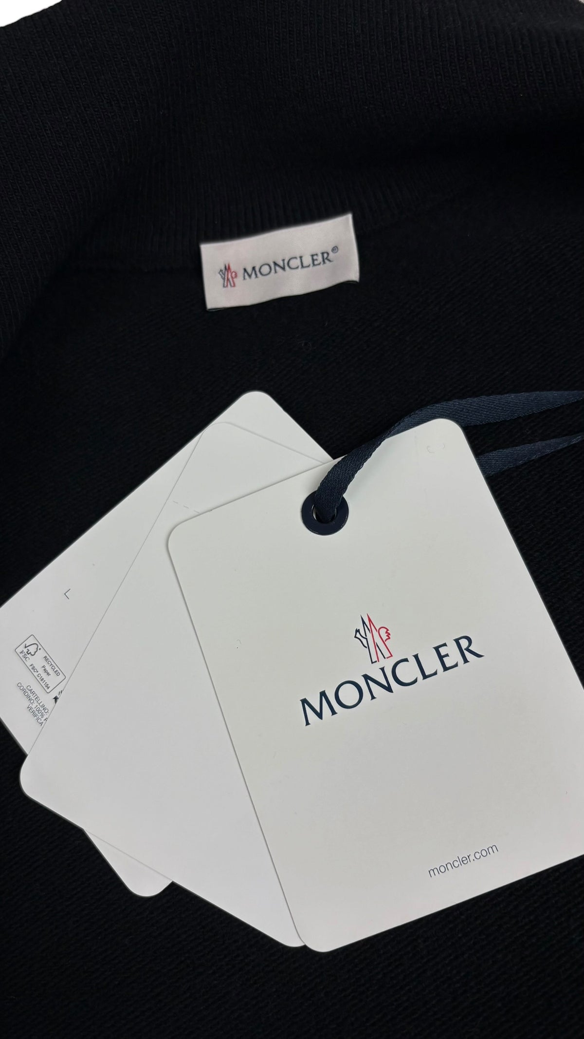 Cardigan Moncler - Noir - Taille L - Neuf