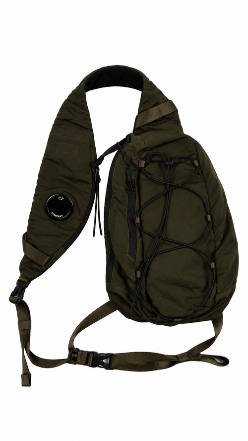Sacoche Crossbody C.P Company Lens à Laçage - Kaki - Taille UNI