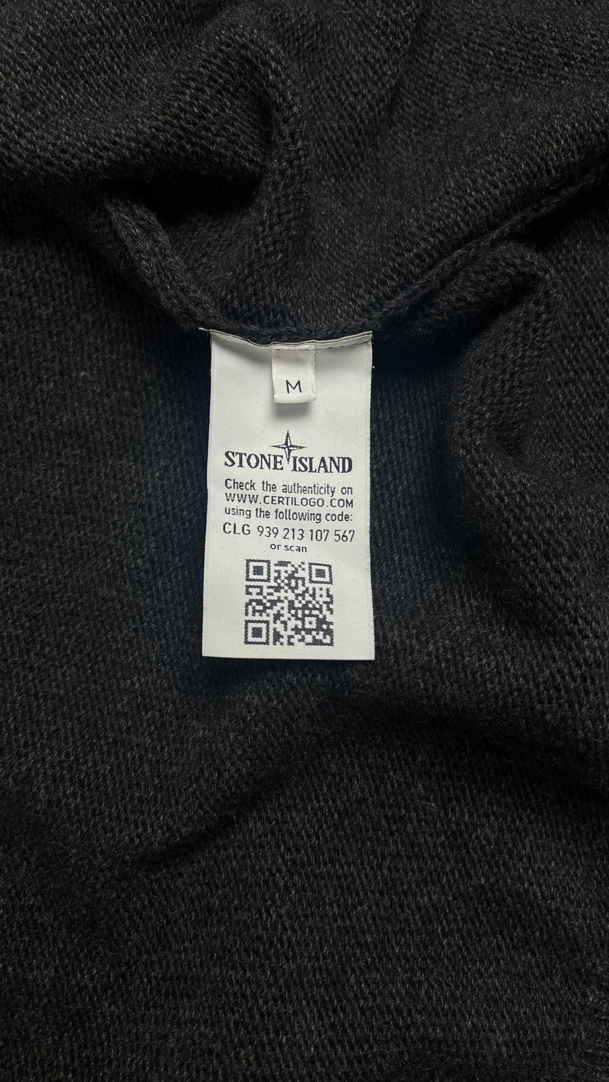 Cardigan Stone Island, Gris, Taille M — photographie complémentaire 5