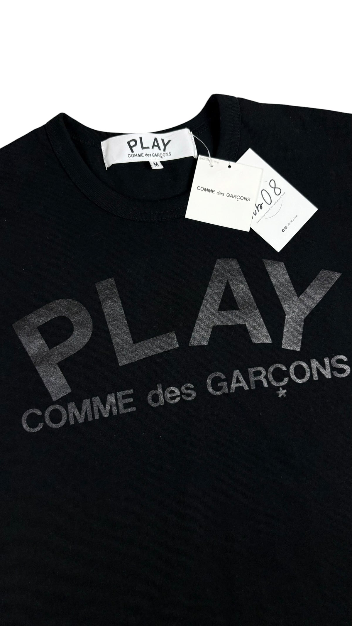 Tee-shirt Comme Des Garçons Play - Noir - Taille M - Neuf