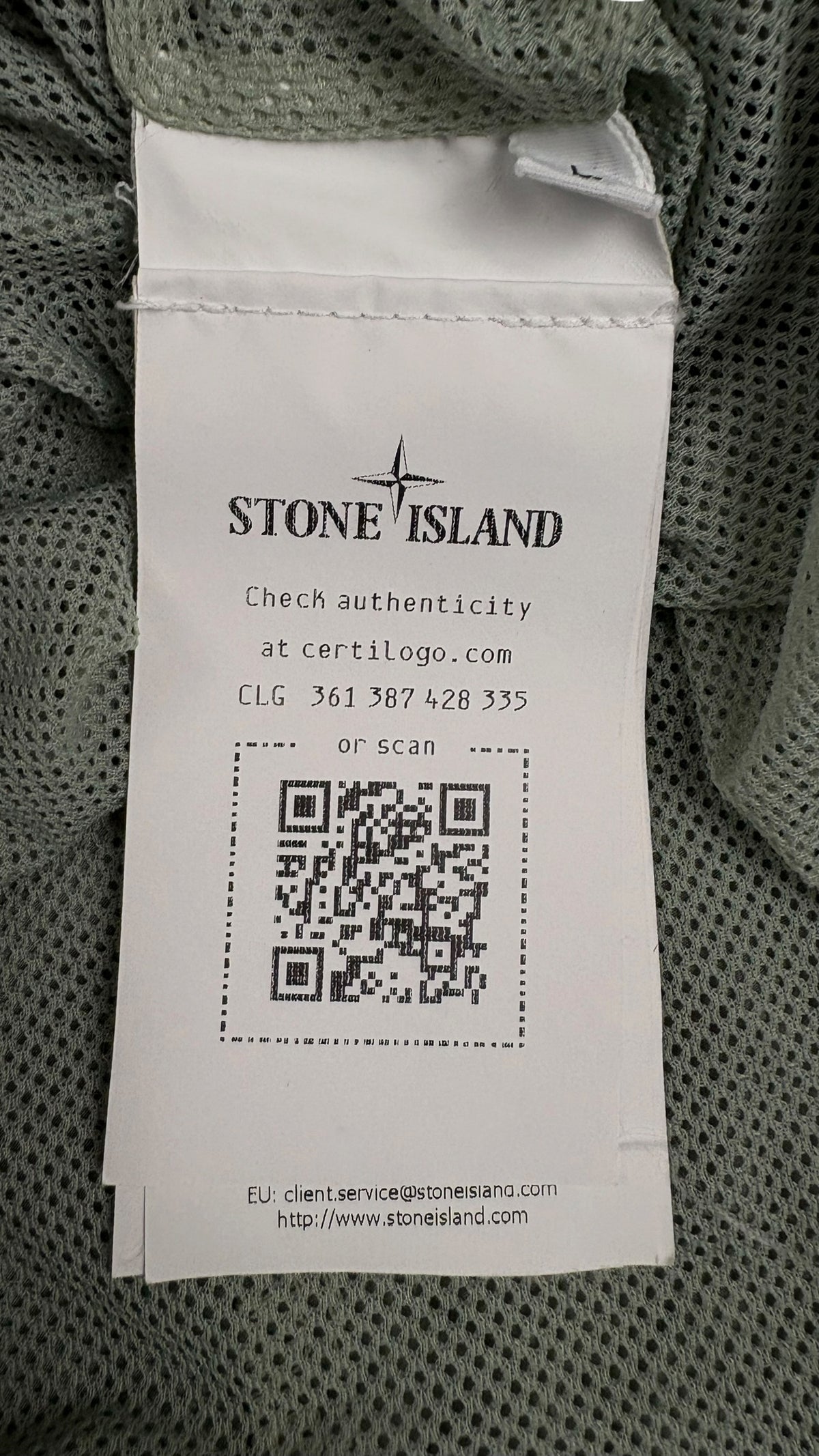 Short De Bain Stone Island Nylon Métal - Kaki - Taille L