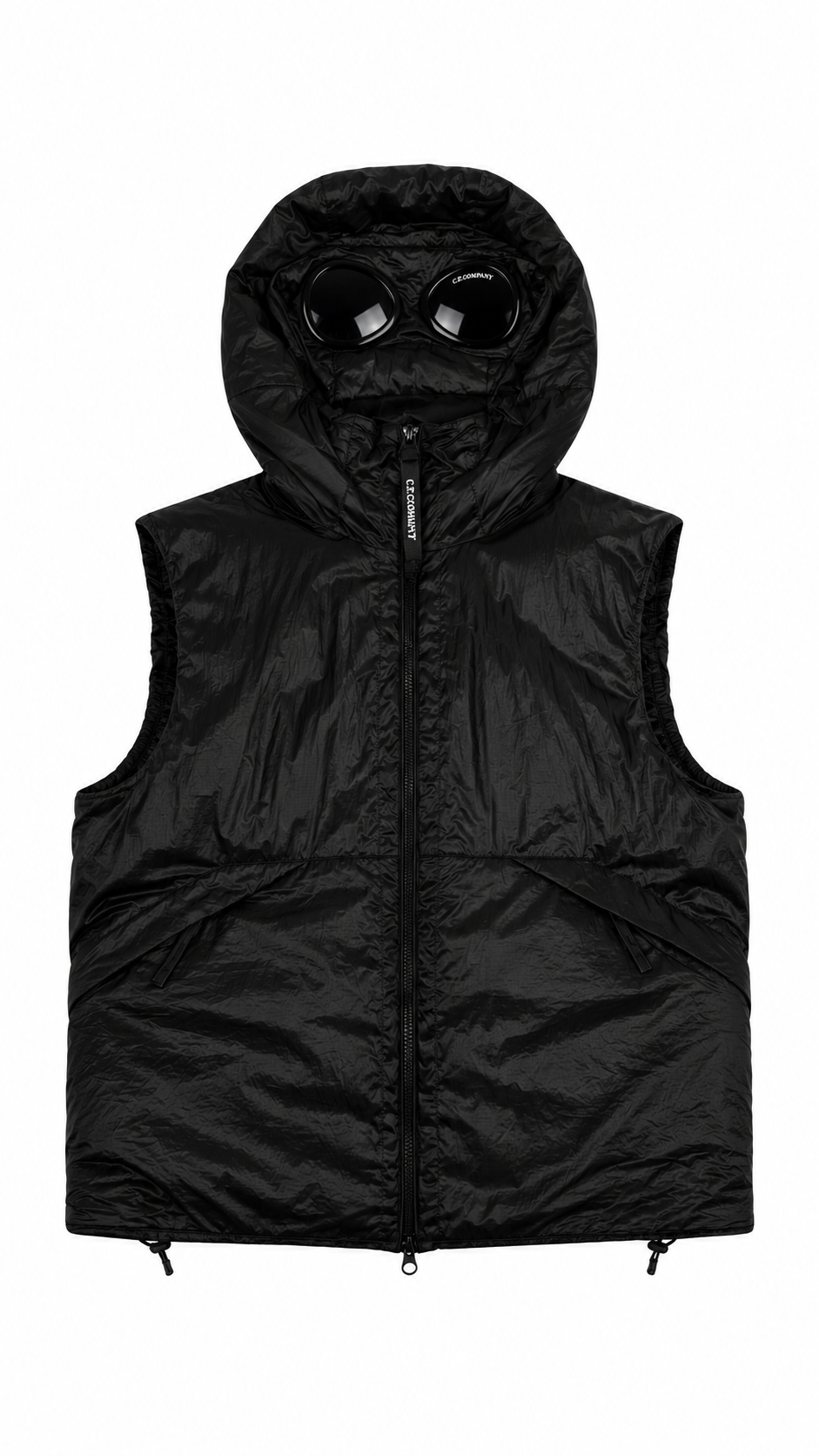 Gilet Doudoune C.P Company Nada Shell Goggle Noir Taille XL – vue de face – NB08 Shop