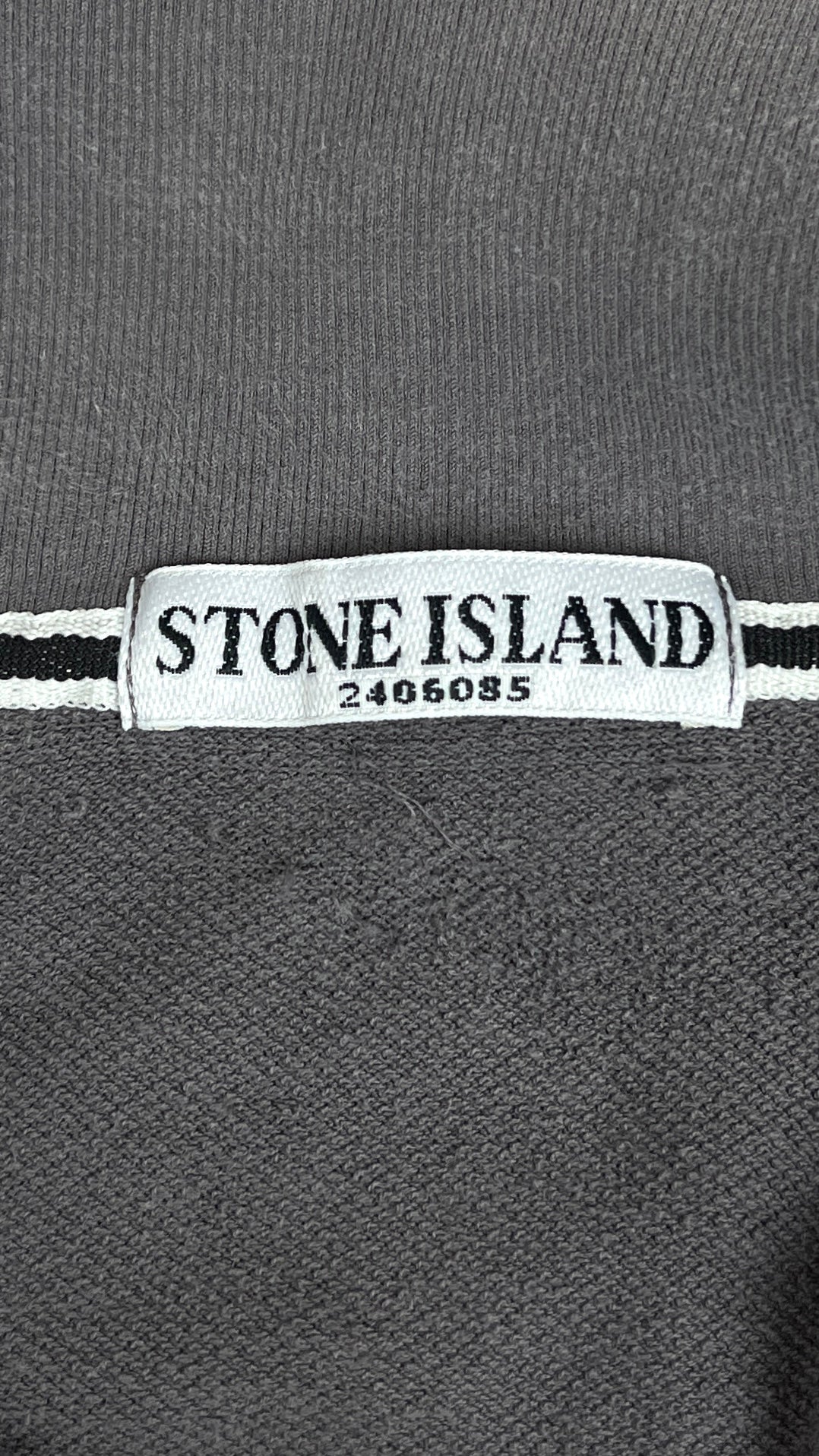 Sweat-shirt Demi-Zip Stone Island Vintage Gris Taille M – photo complémentaire 2 – NB08 Shop