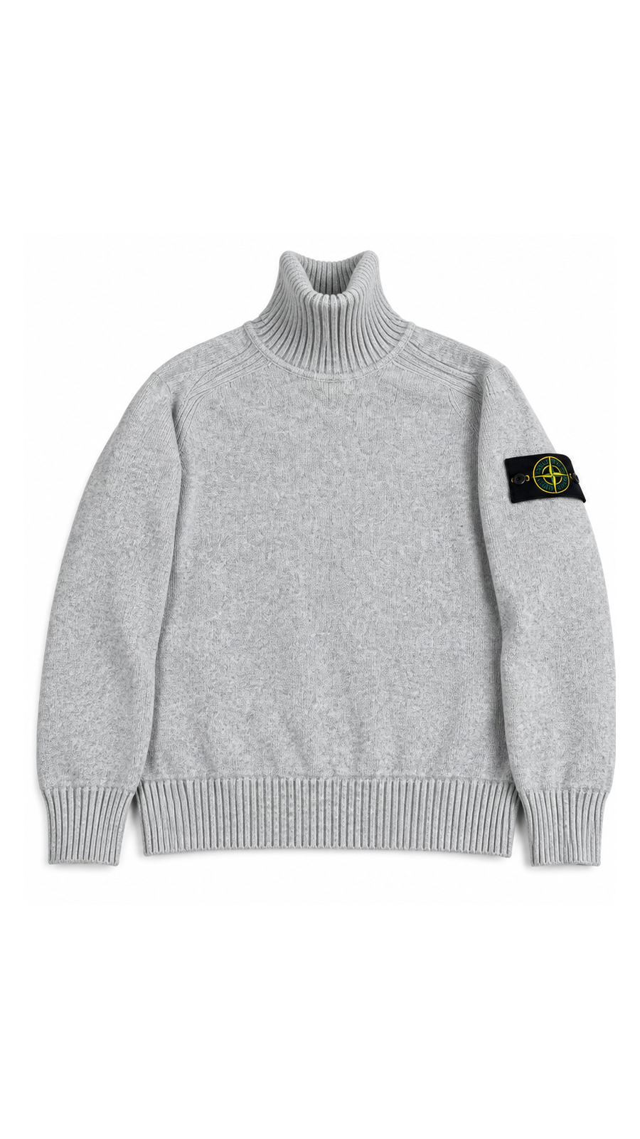 Pull Col Roulé Stone Island, Gris Clair, Taille S — photographie principale