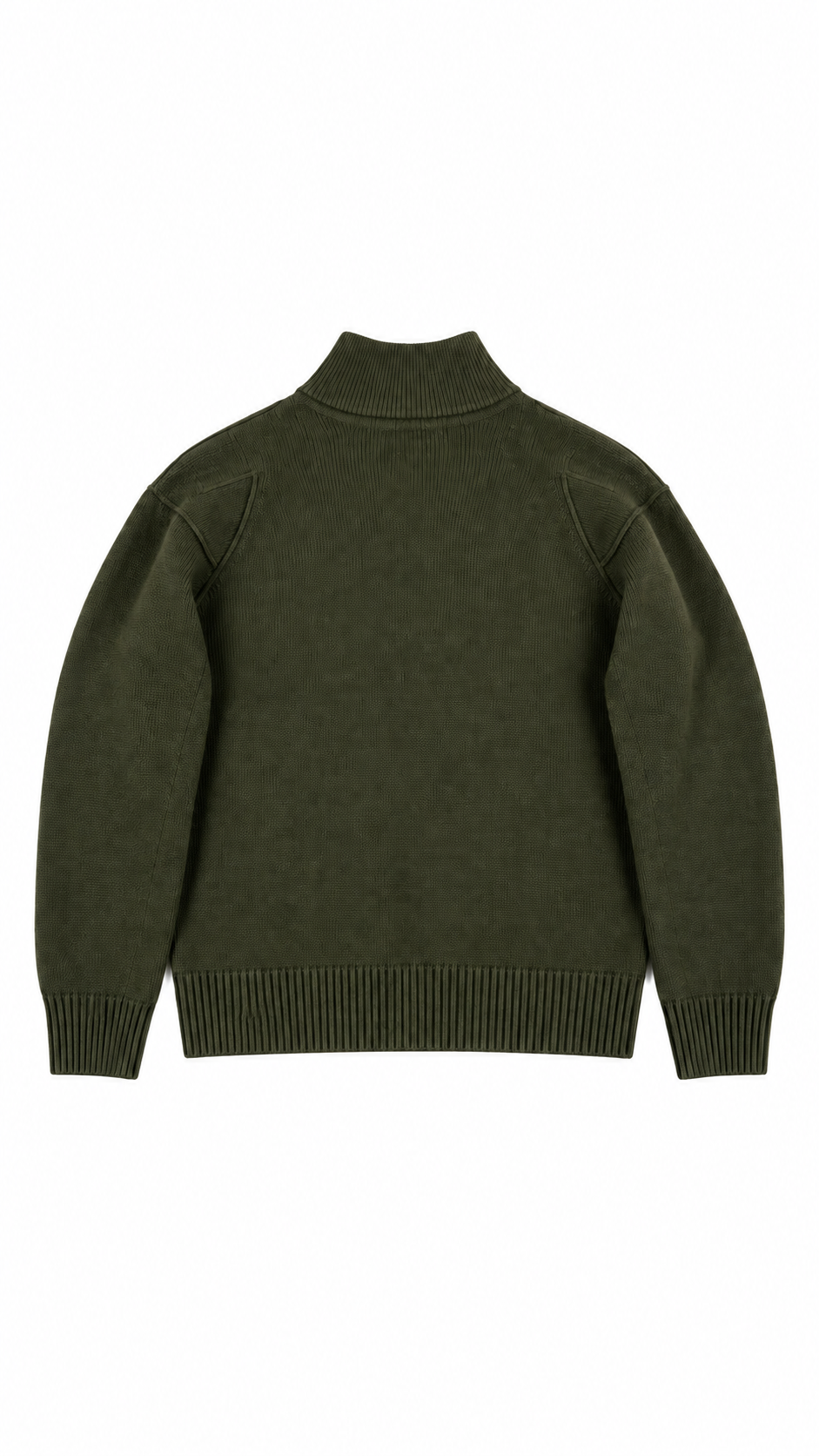 Pull Demi-Zip C.P Company Lens en Laine, Kaki, Taille S — autre vue du produit