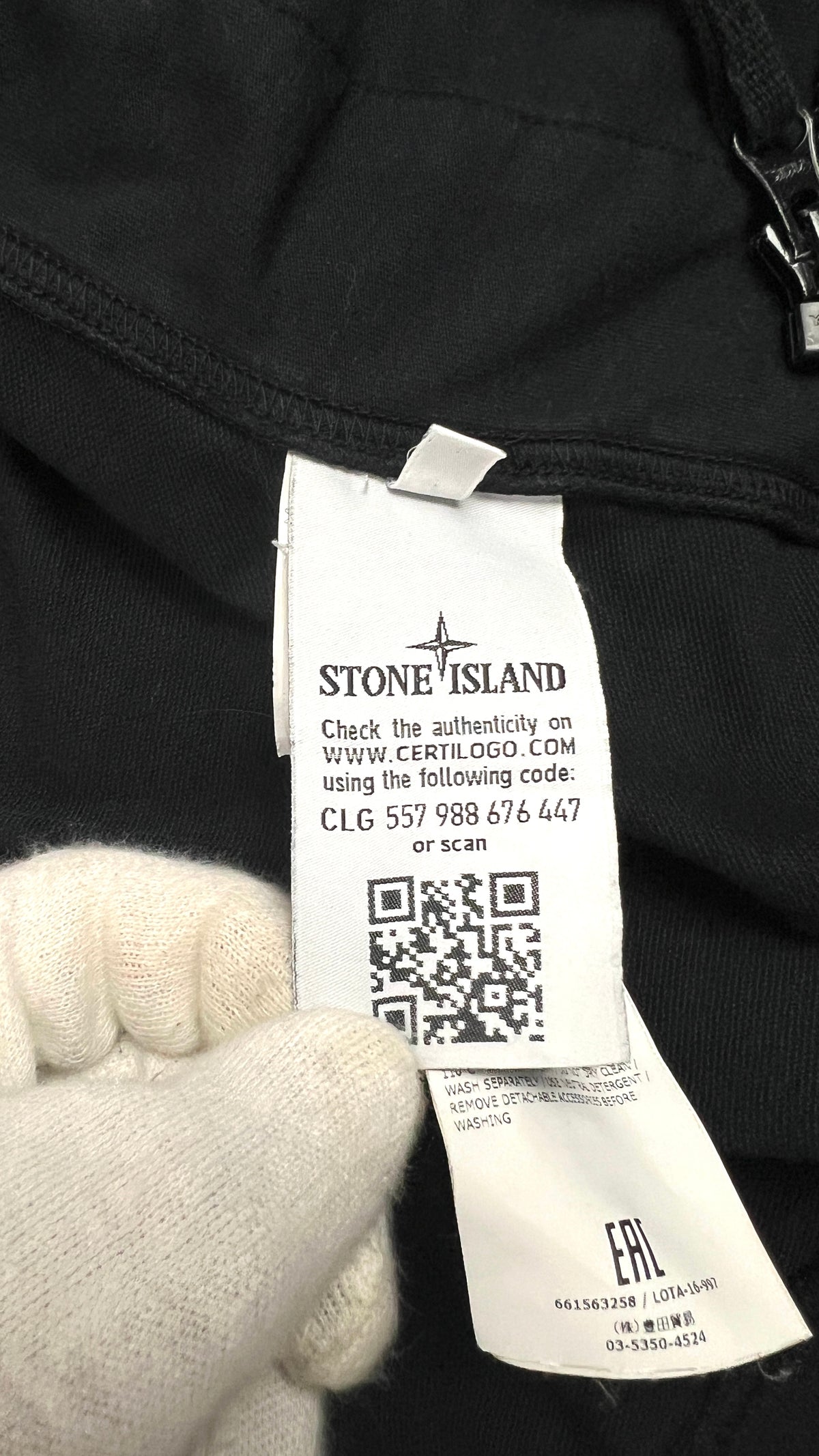 Sweat-shirt Zippé Stone Island Col Montant Marine Taille XL – photo complémentaire 3 – NB08 Shop