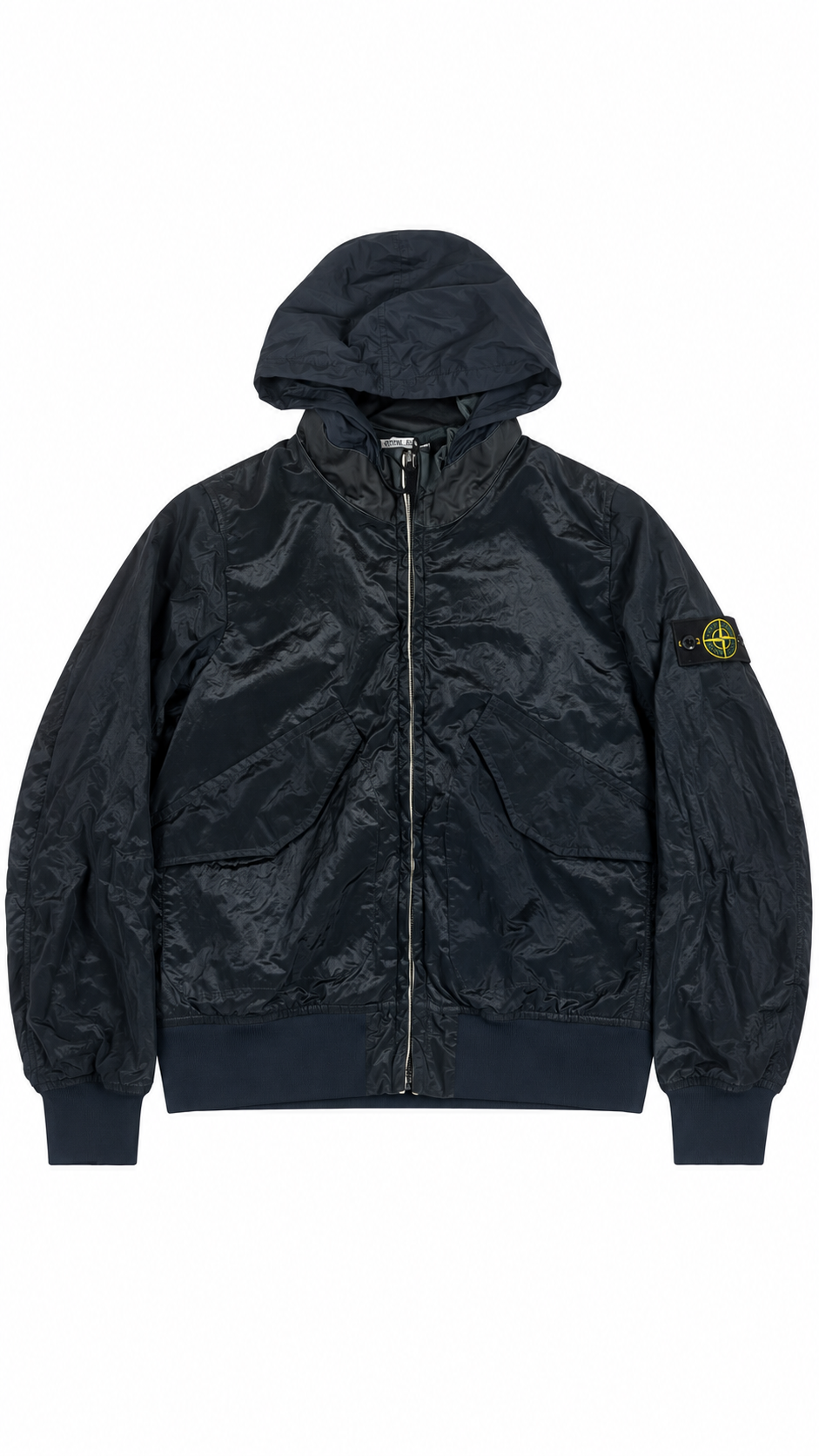 Veste à Capuche Stone Island Junior Nylon, Marine, Taille 14 ans — photographie principale