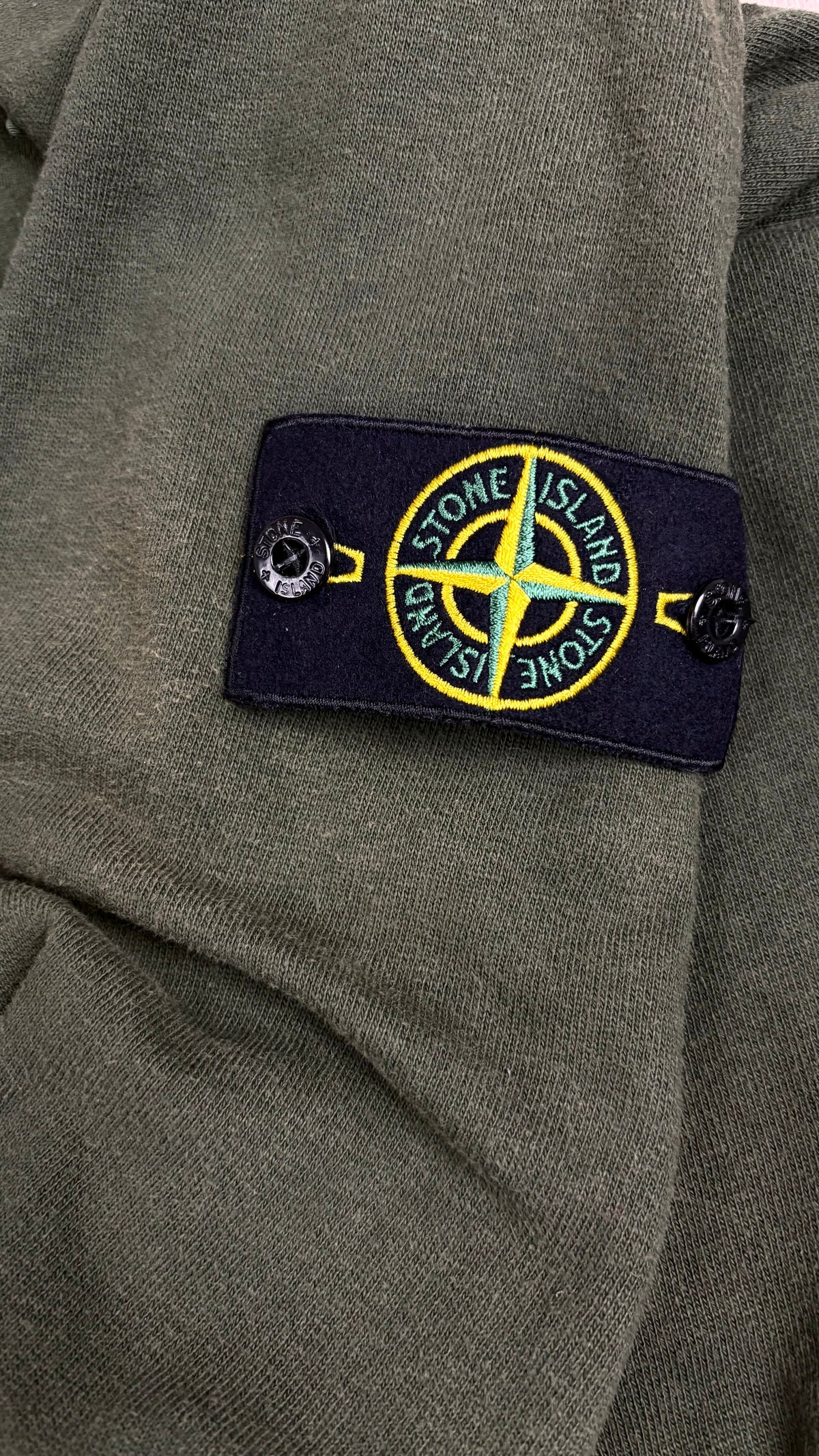 Pull Crewneck Stone Island kaki taille M - vue 3/4
