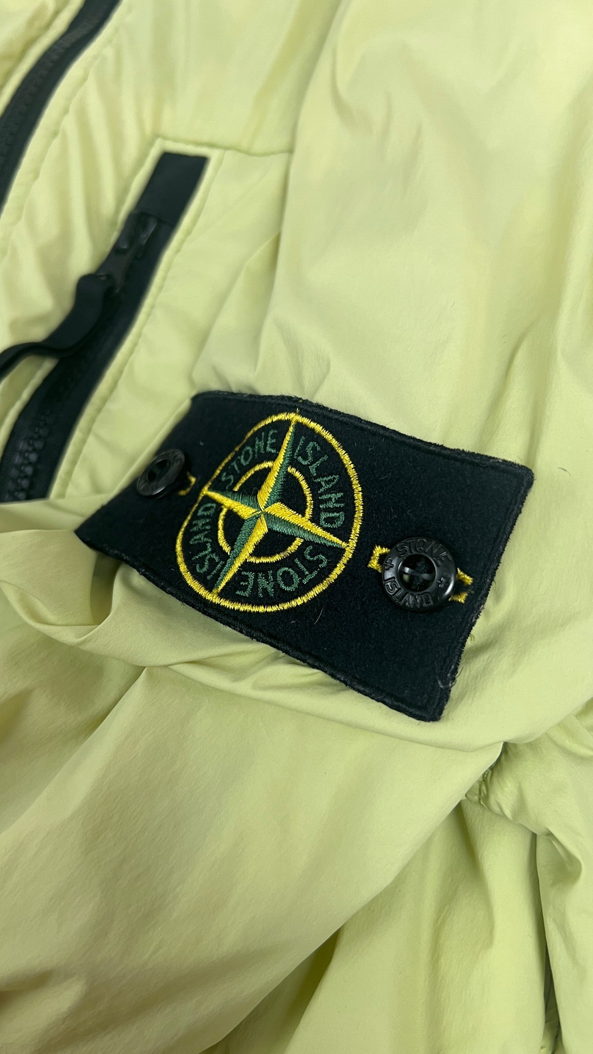 Jacke Stone Island Skin Touch Nylon-TC Polartec Alpha, Gelb, Größe S — zusätzliches Foto 3