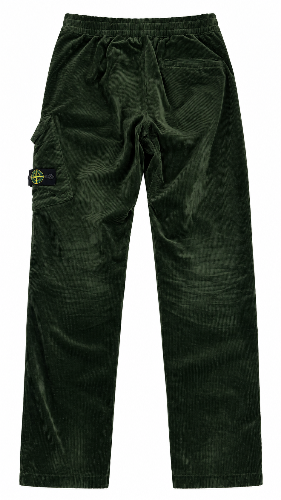 Pantalon Cargo Stone Island Junior en Velours Côtelé, Vert, Taille 14 ans — autre vue du produit