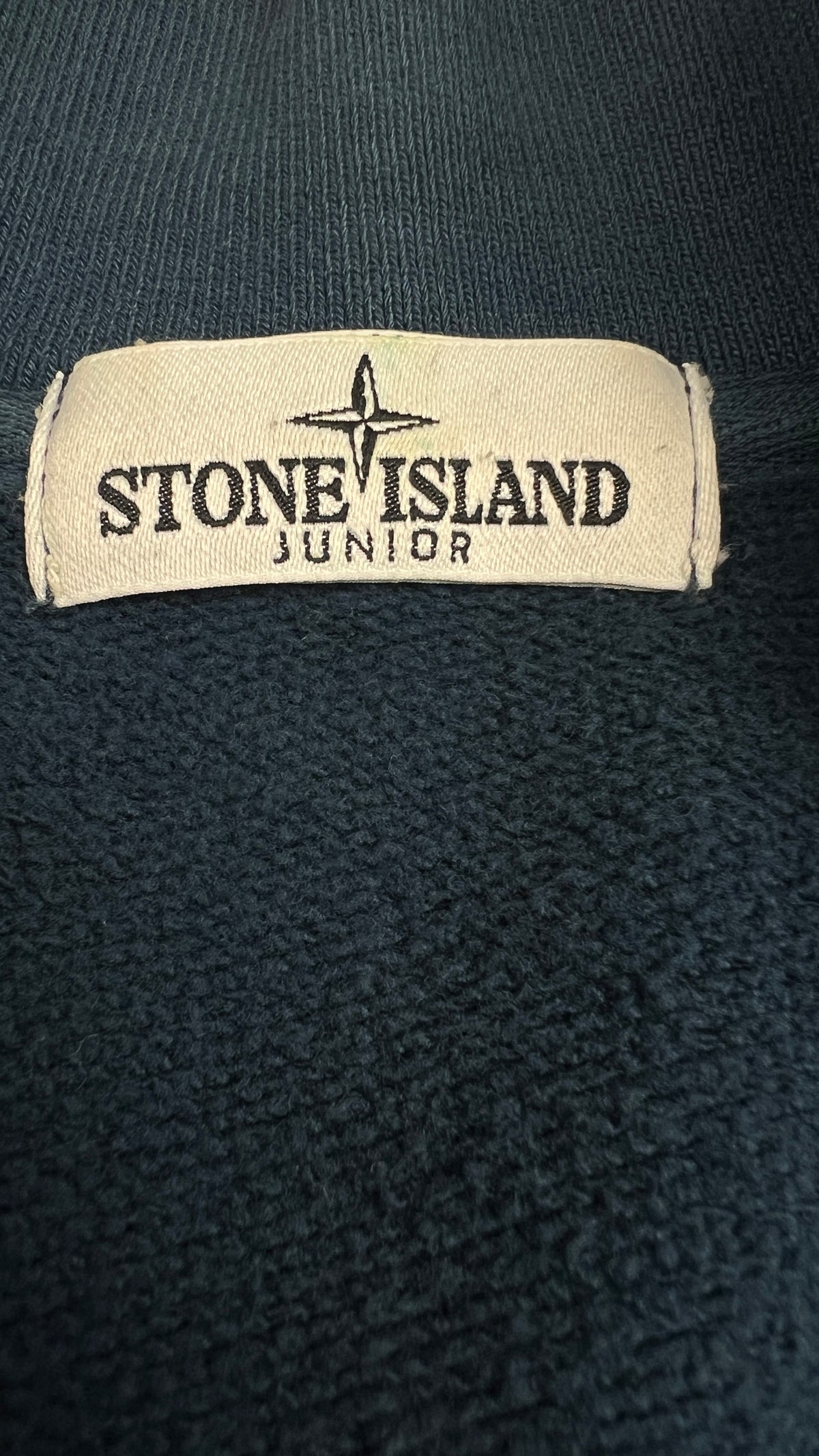 Sweat-shirt Zippé Stone Island Junior Col Montant, Bleu, Taille 14 ans — photographie complémentaire 6