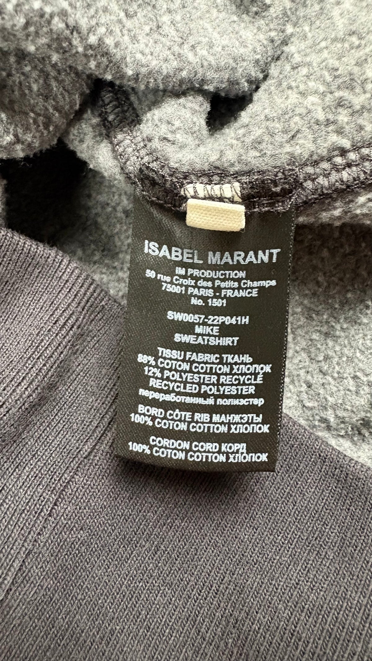 Pull Crewneck Isabel Marant violet taille XS - vue 4/4