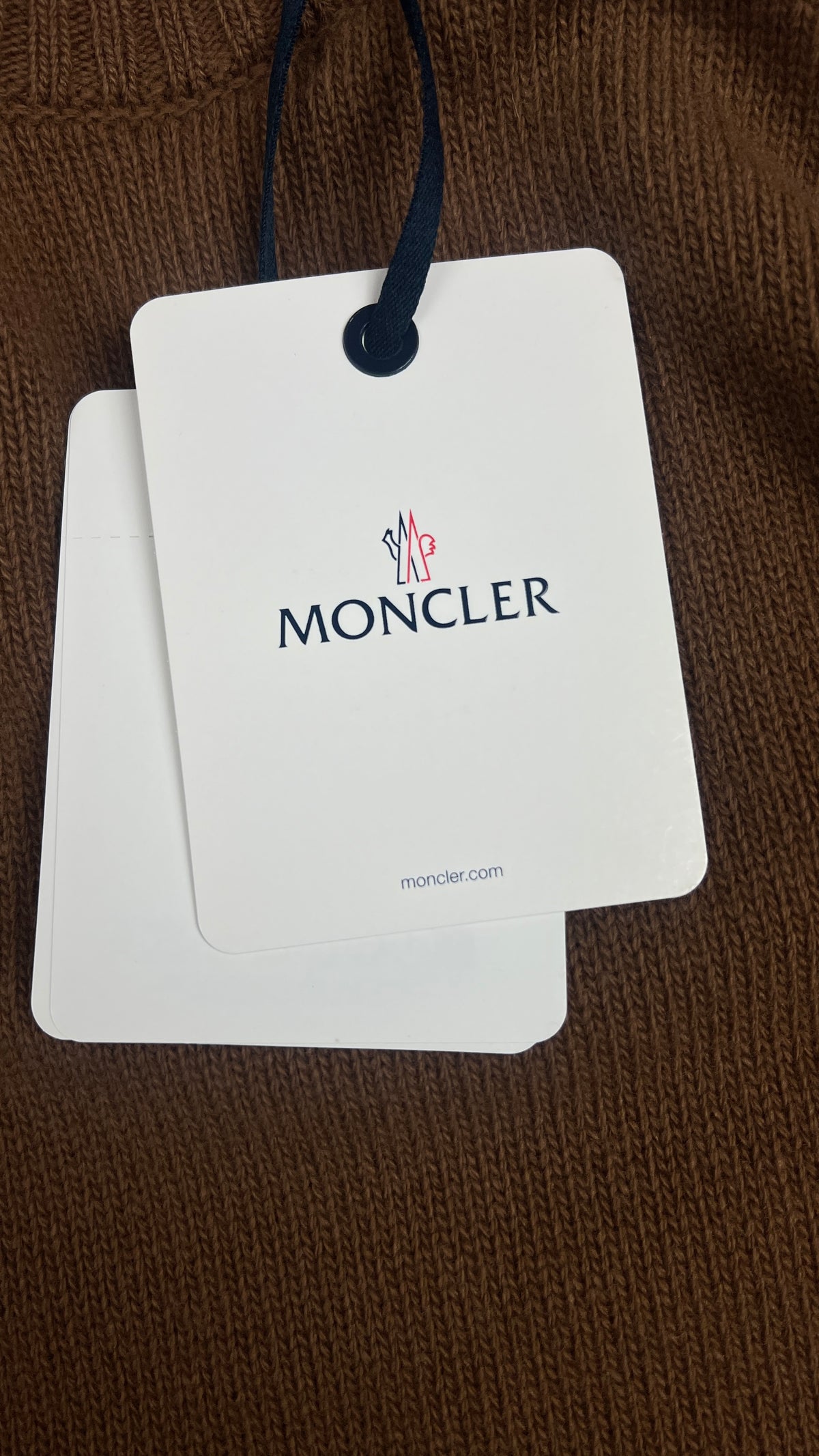 Pull Crewneck Moncler, Camel, Taille L, Neuf — photographie complémentaire 5