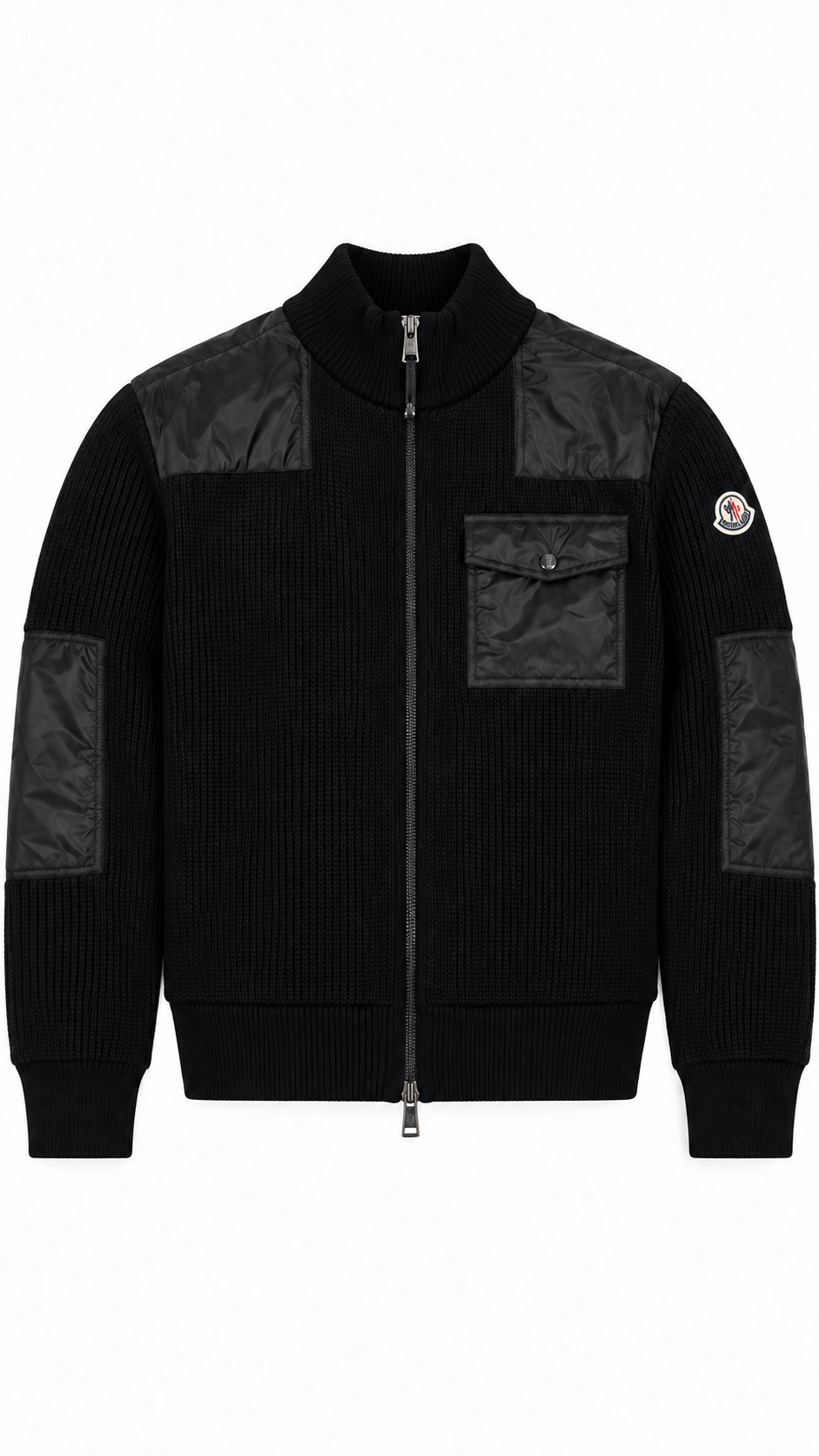 Cardigan Doudoune Moncler Réversible, Noir, Taille L, Neuf — photographie principale