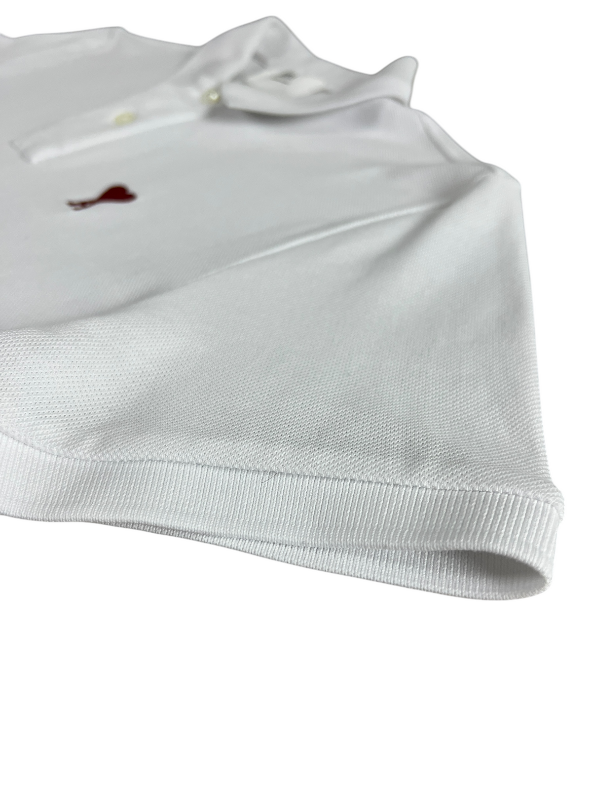 Polo Ami Paris blanc taille M - Vue côté