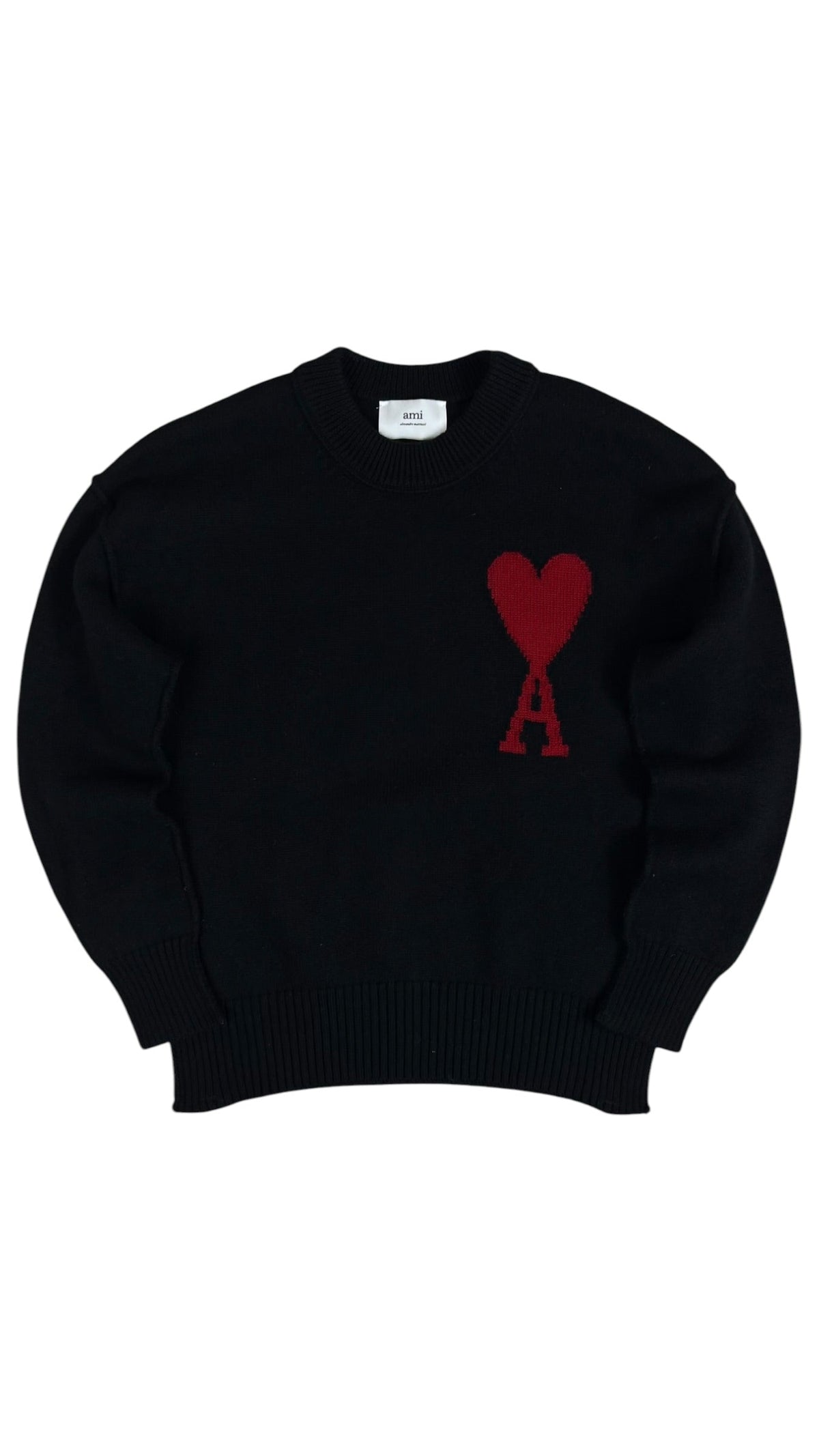 Pull Ami Paris noir taille S - Vue de face