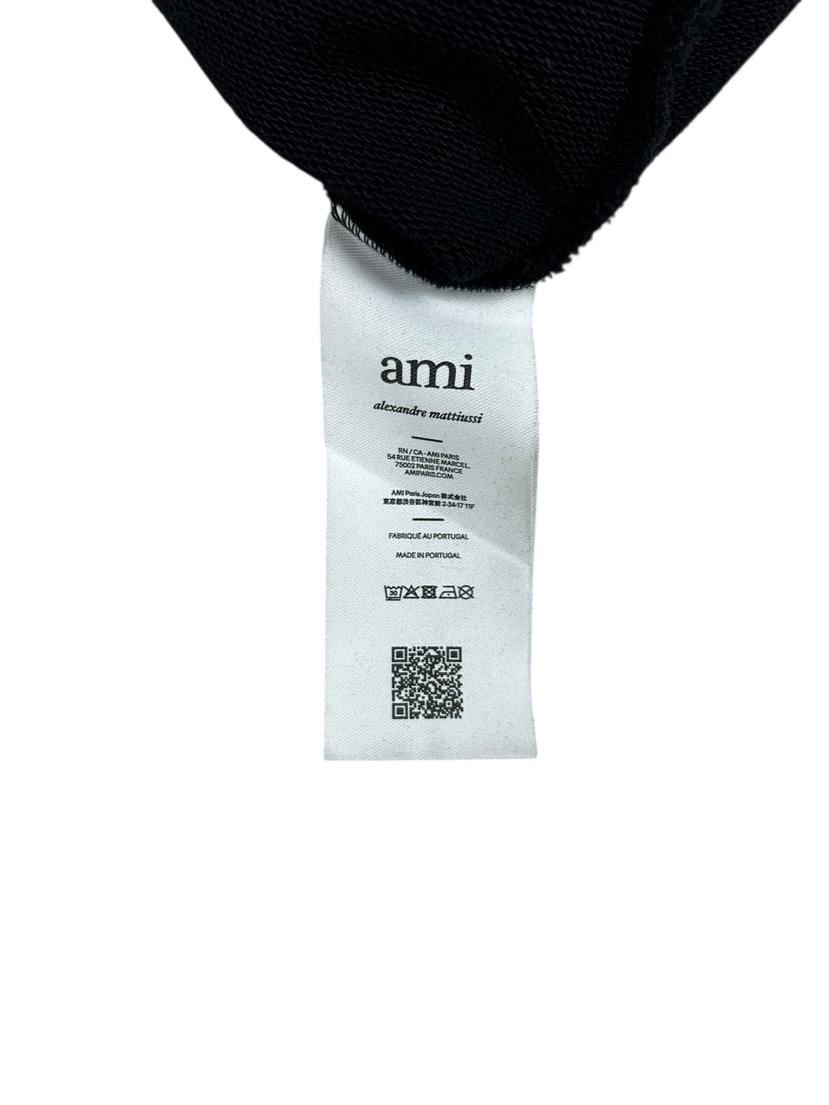 Sweat Ami Paris noir taille XS - Détail