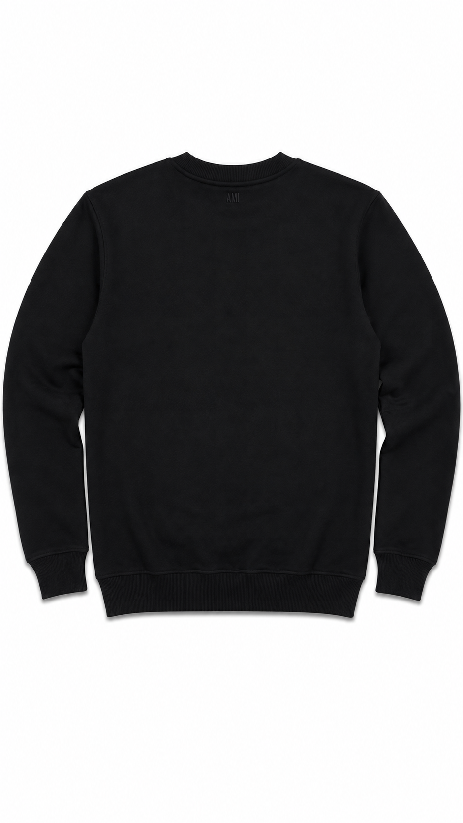 Sweatshirt Ami de Coeur AMI Paris noir neuf, molleton de coton biologique col rond — vue 2