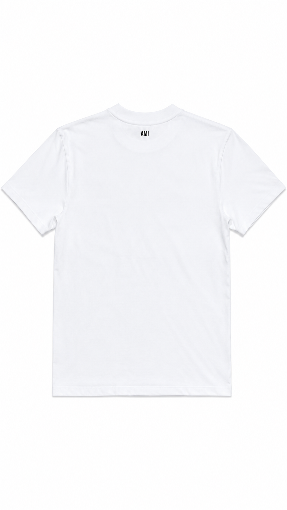 T-shirt Ami de Coeur AMI Paris blanc neuf, jersey de coton biologique coupe classique — vue 2