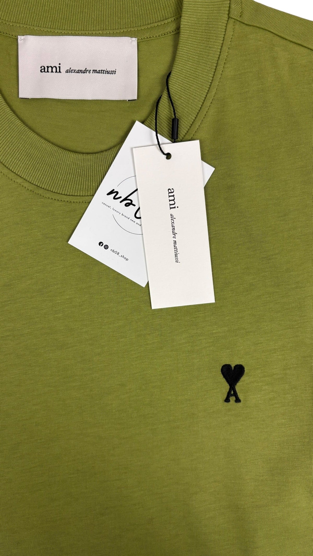 Tee-shirt Ami Paris vert taille M - vue 2