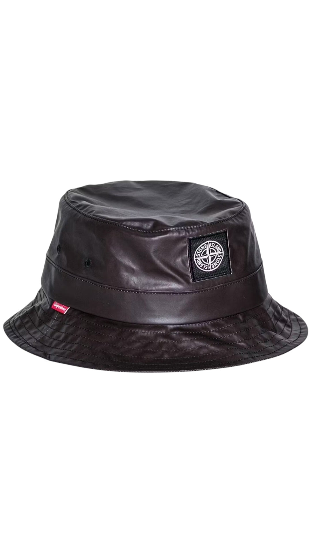 Bob Stone Island x Supreme marron taille M/L reconditionné - vue face | Authentique NB08