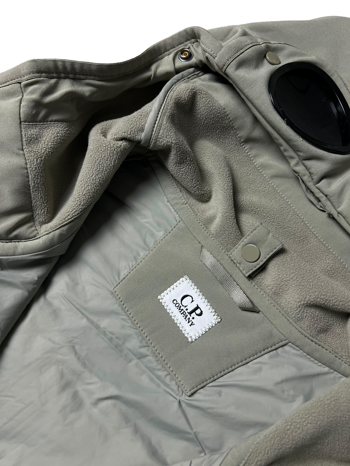 Gilet C.P Company gris taille S - Logo et étiquette