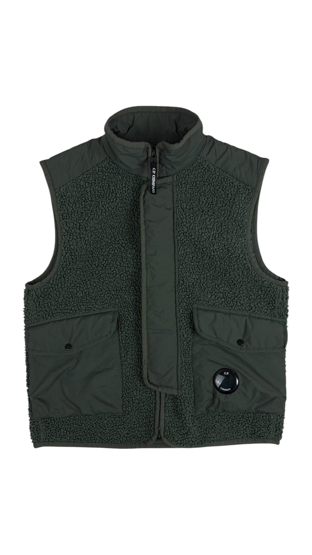 Gilet C.P Company kaki taille 10 ans - Vue de face