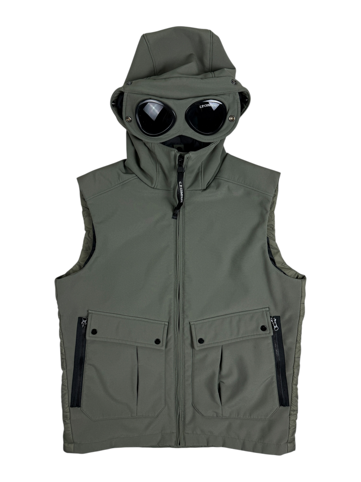 Gilet C.P Company kaki taille 12 ans - Vue de face