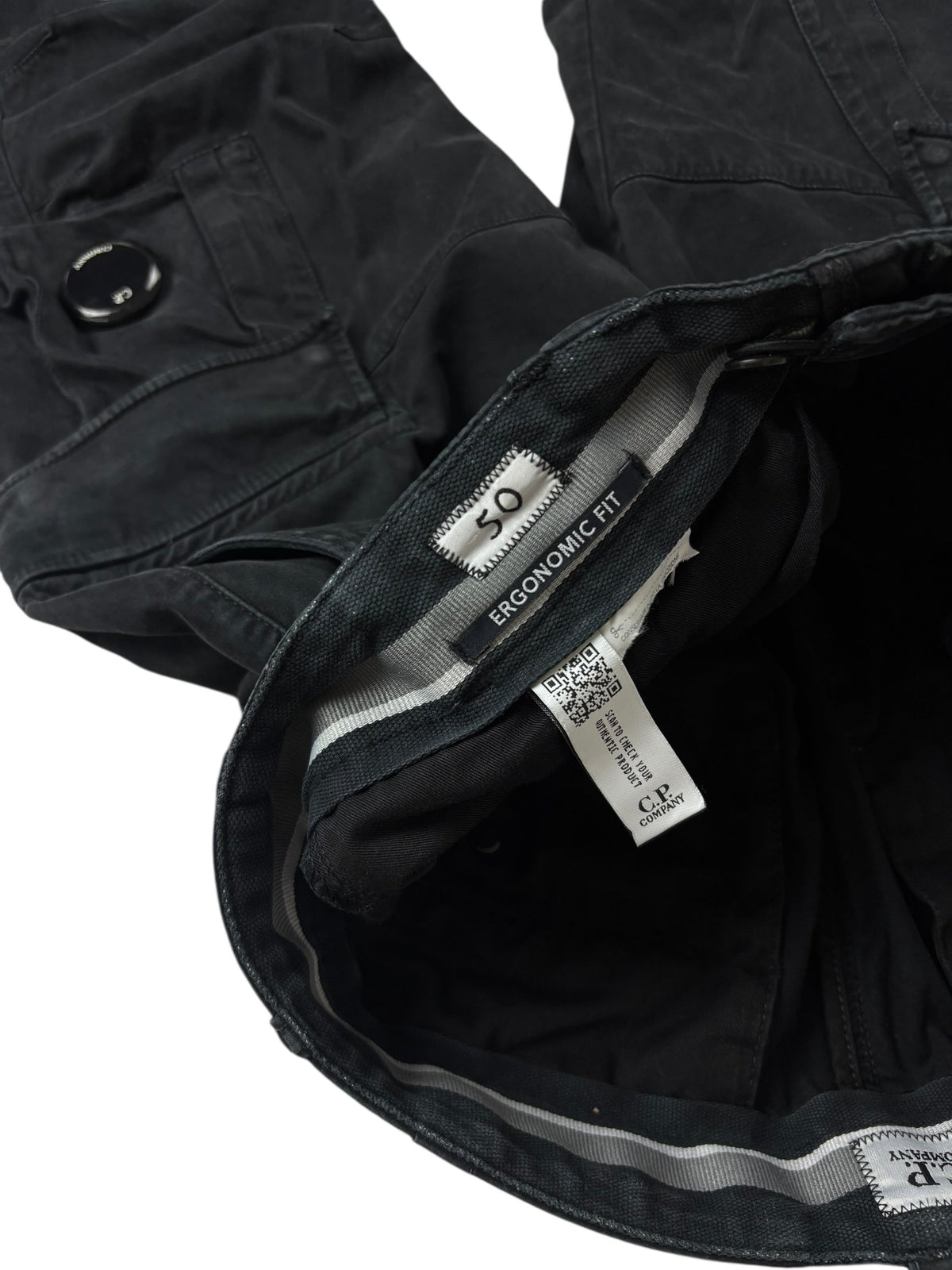 Pantalon C.P Company noir taille PANTALON 50 - Logo et étiquette