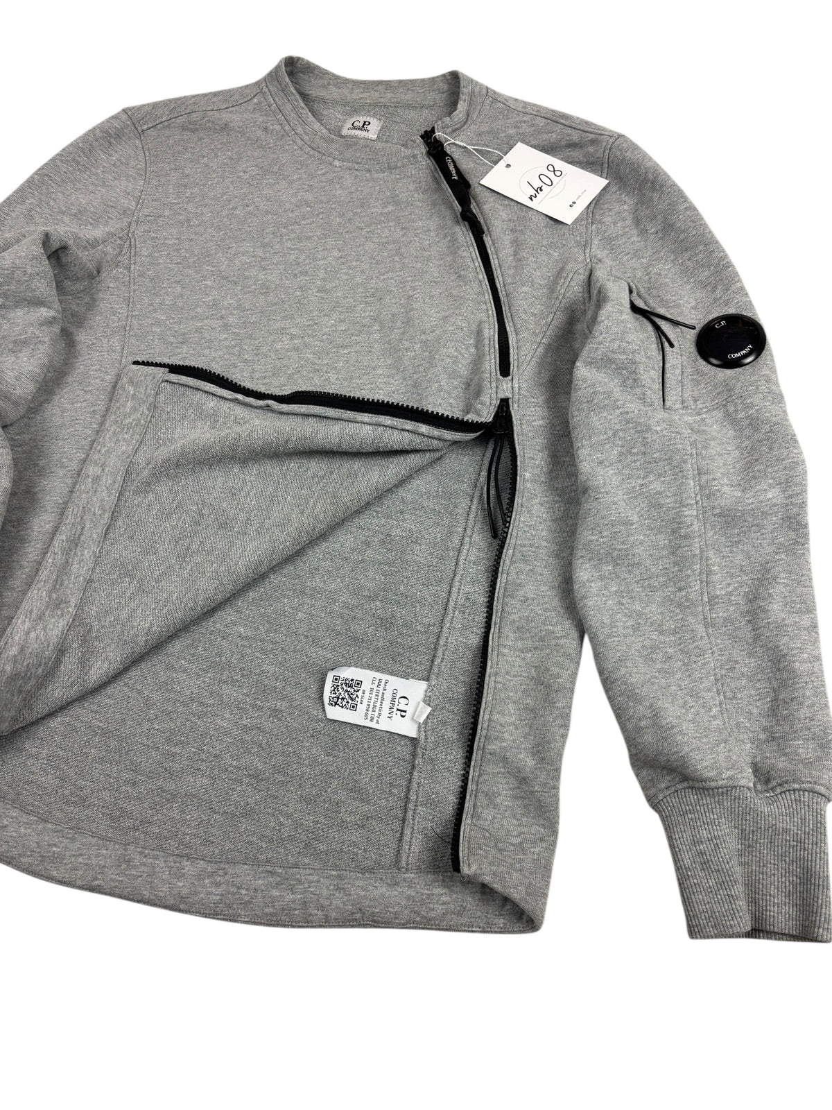 Sweat C.P Company gris taille XS - Détail