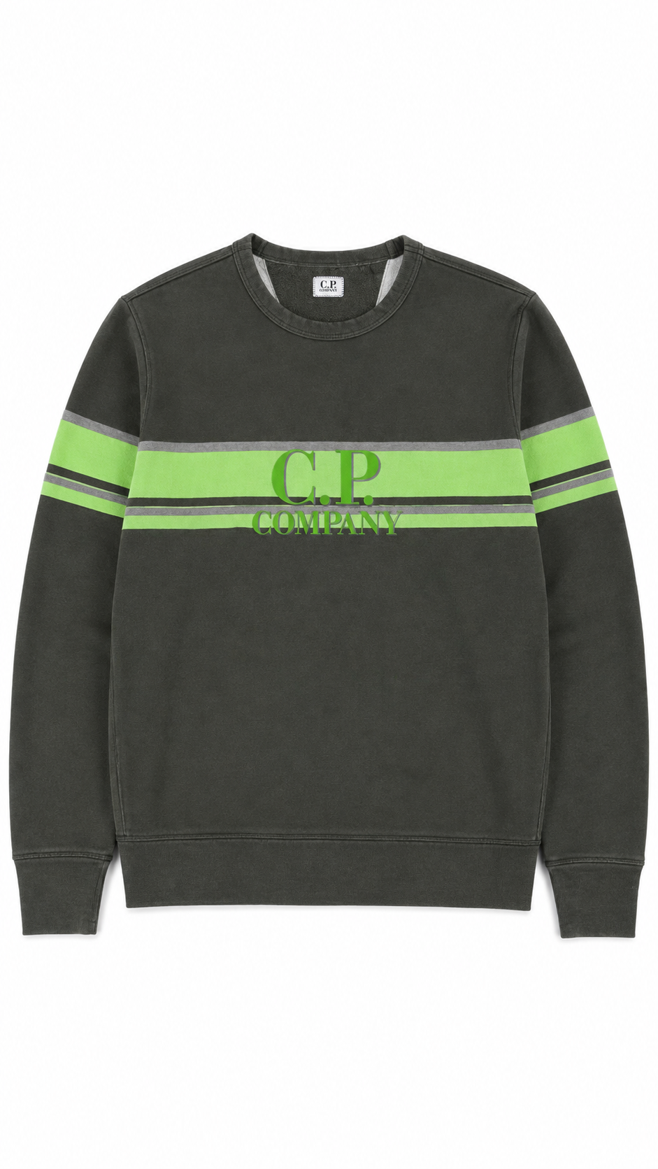Sweat-shirt C.P Company Bande Logo kaki taille L, seconde main authentifiée NB08 — vue 1
