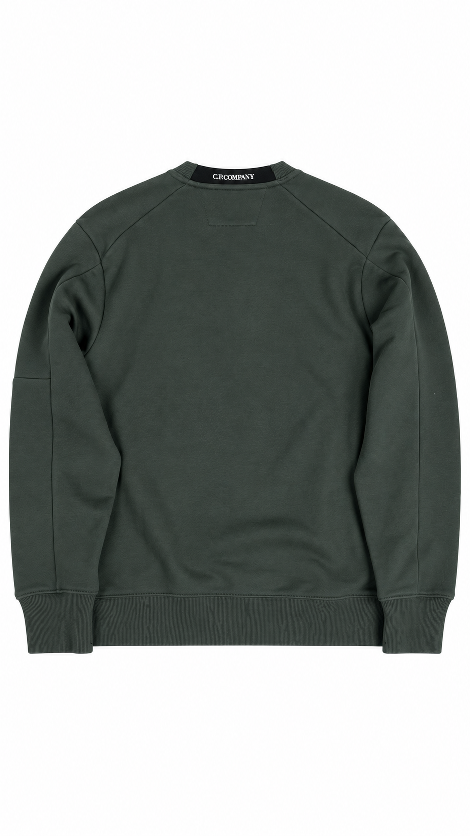 Sweat-shirt Crewneck C.P Company Diagonal Raised Fleece Lens Dark Shadow gris taille S, vue de dos — vue 2
