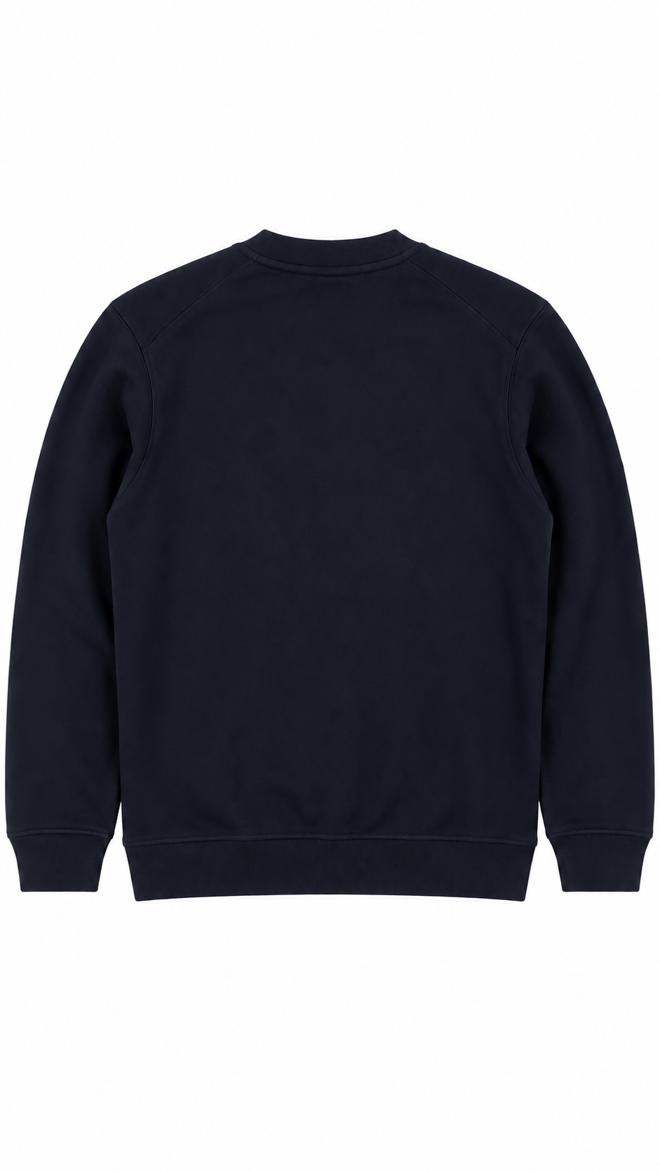 Sweat-shirt Crewneck C.P Company Diagonal Raised Fleece Logo Brodé Total Eclipse marine, vue de dos — vue 2
