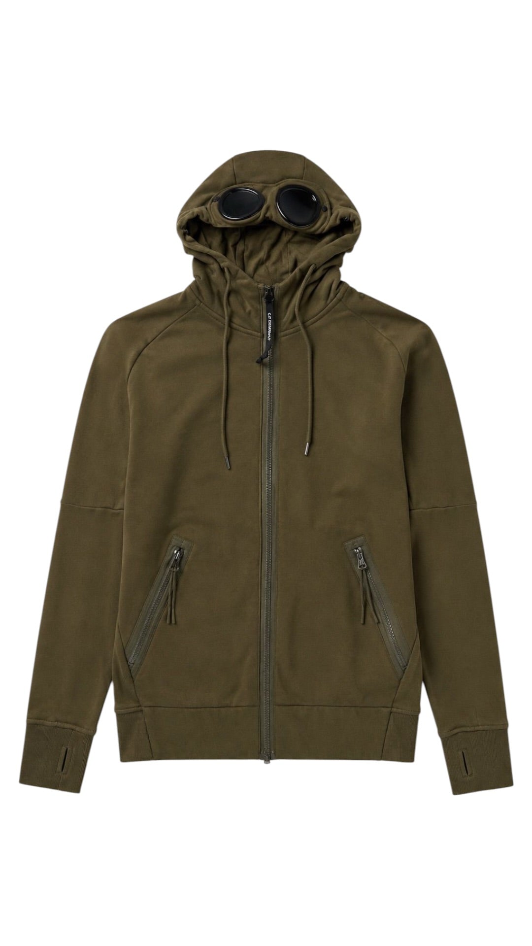 Zip-Hoodie C.P Company Goggle in Khaki, Größe S, gebraucht, von NB08 authentifiziert — Ansicht 1