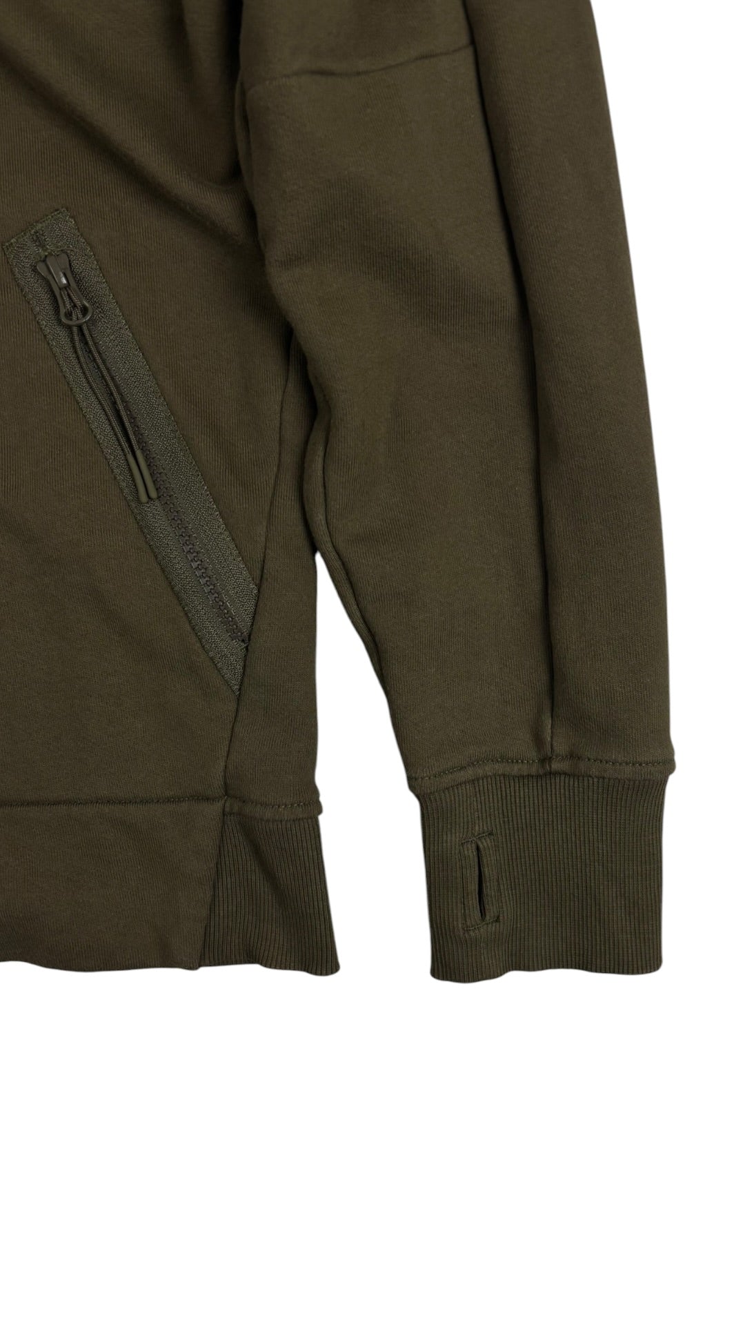 Zip-Hoodie C.P Company Goggle in Khaki, Größe S — Ansicht 3