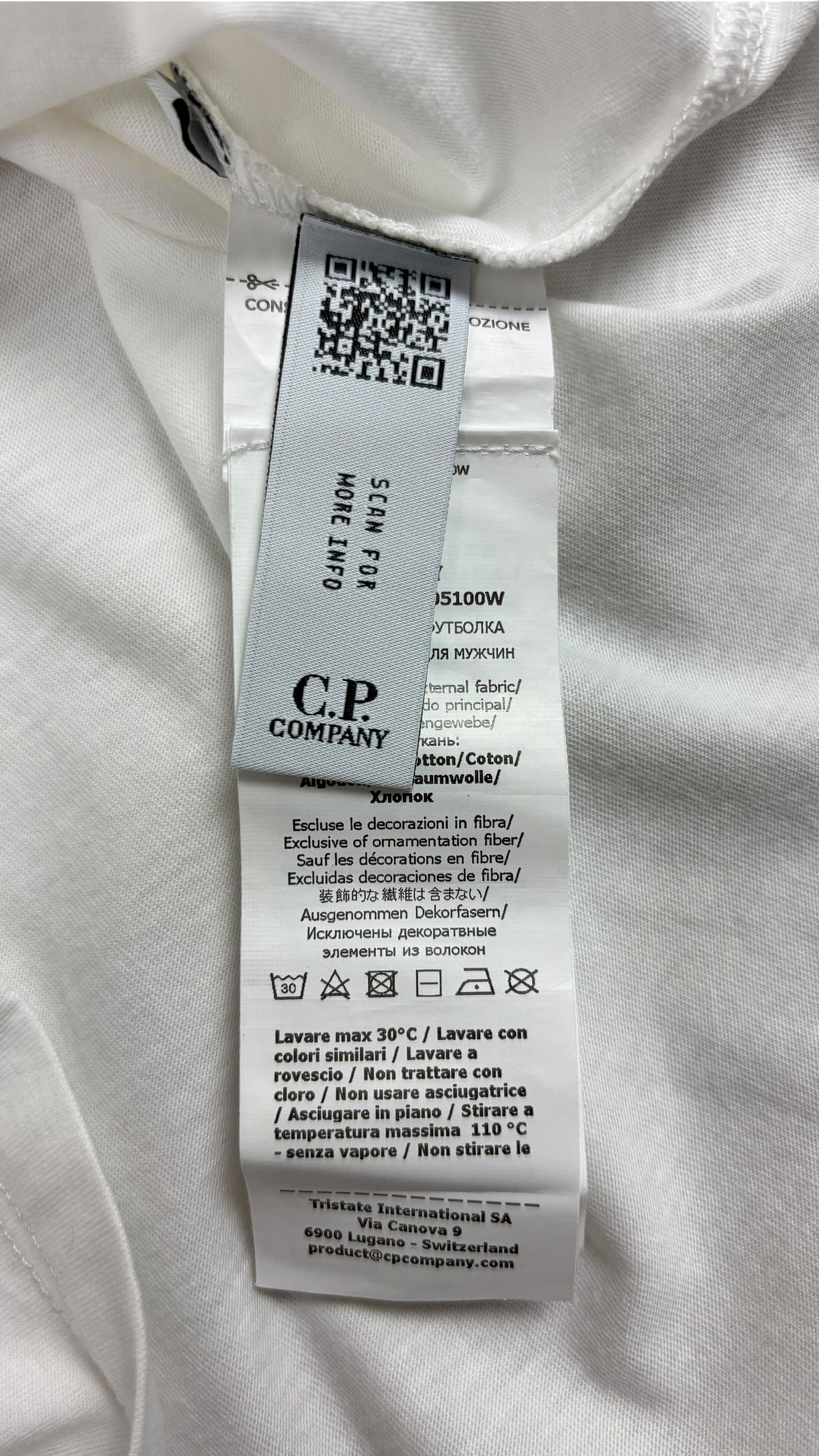 Tee-shirt C.P Company blanc taille M - vue 3
