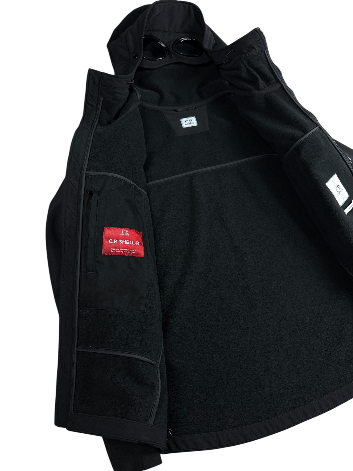 Veste C.P Company noir taille 46 - Logo et étiquette