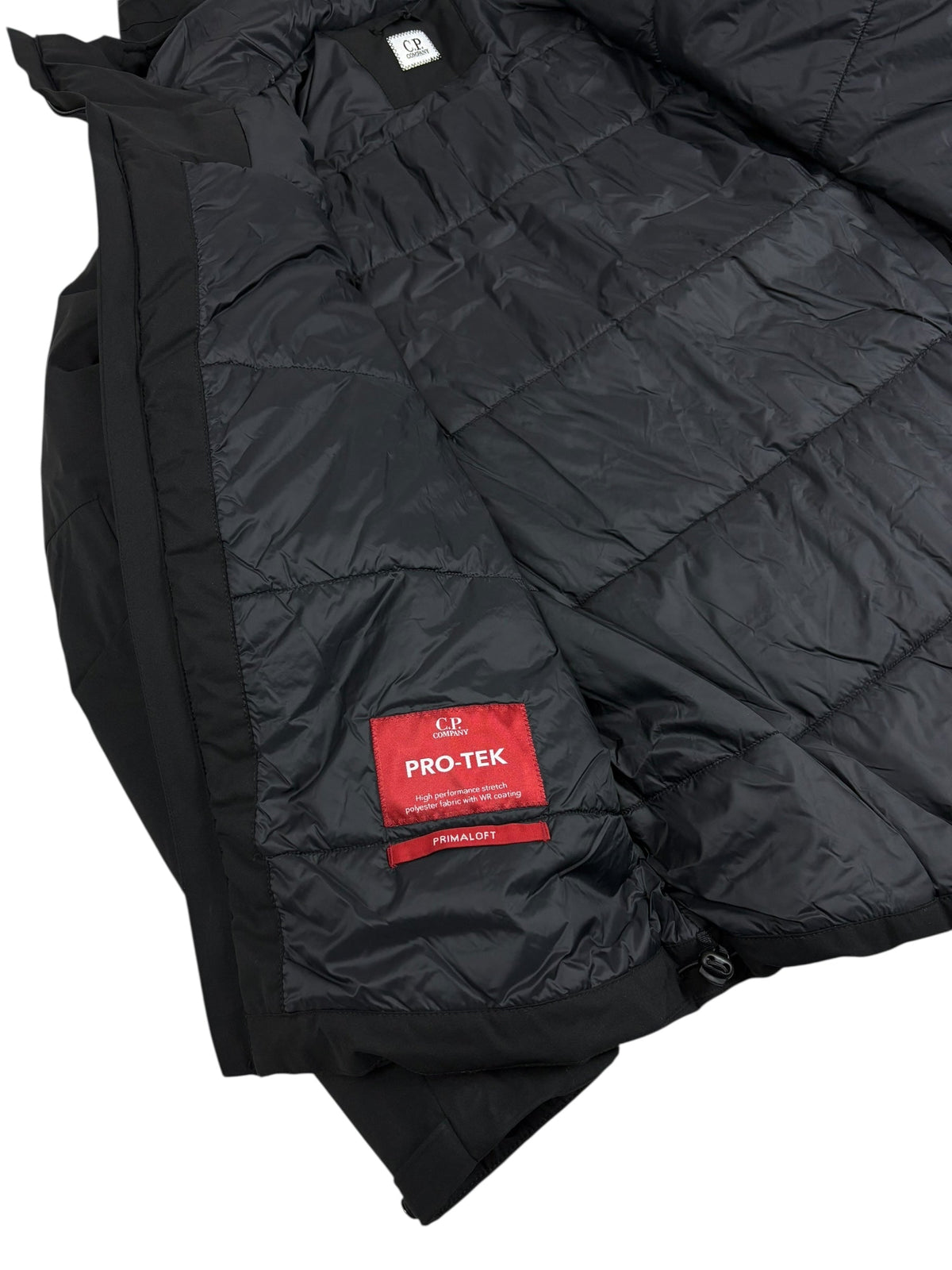 Veste C.P Company noir taille S - Logo et étiquette