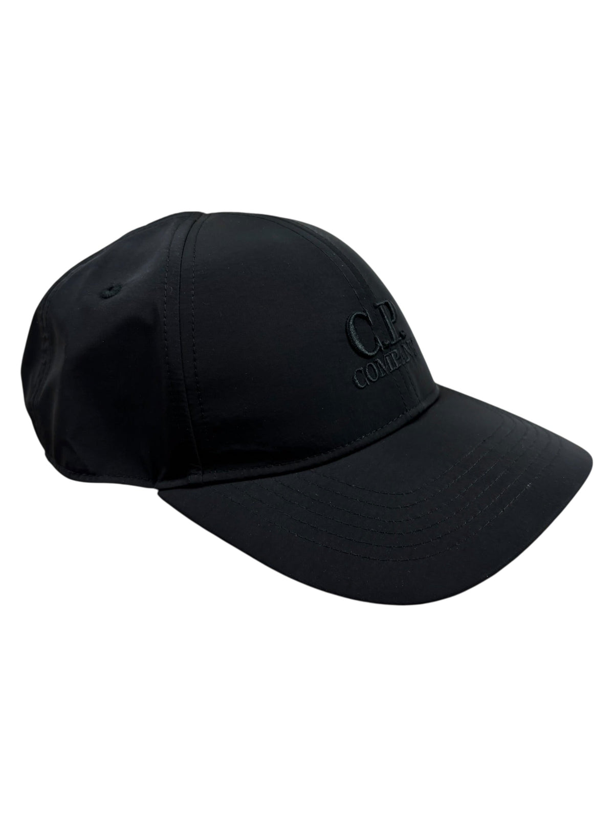 Casquette C.P Company noire neuve collection 2026 - Vue de face