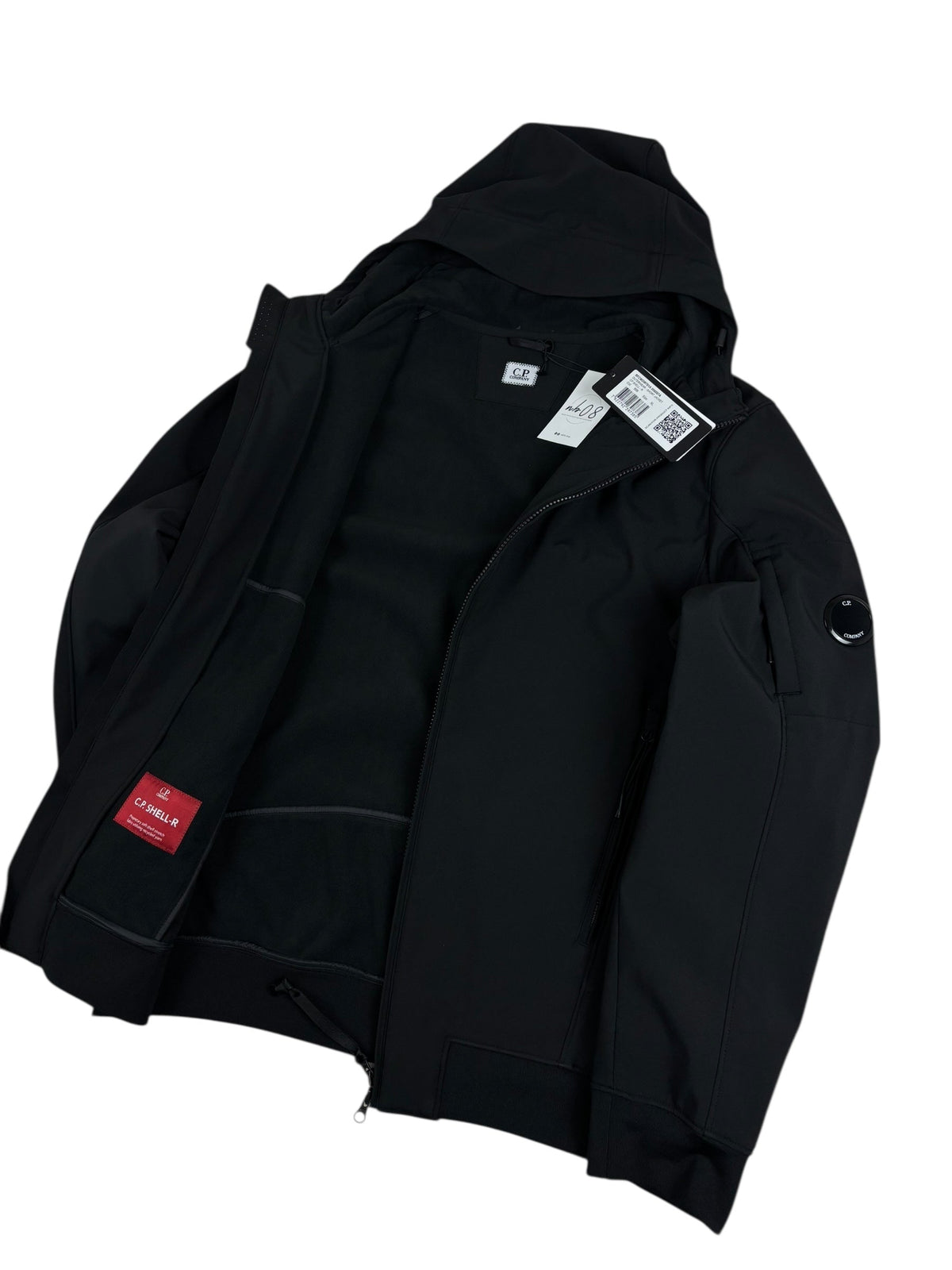Veste C.P Company noir taille XL - Logo et étiquette