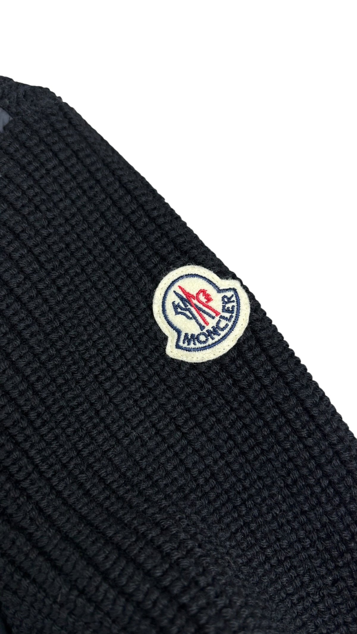 Cardigan Moncler bimatière à capuche marine noir taille L neuf - vue 2/5