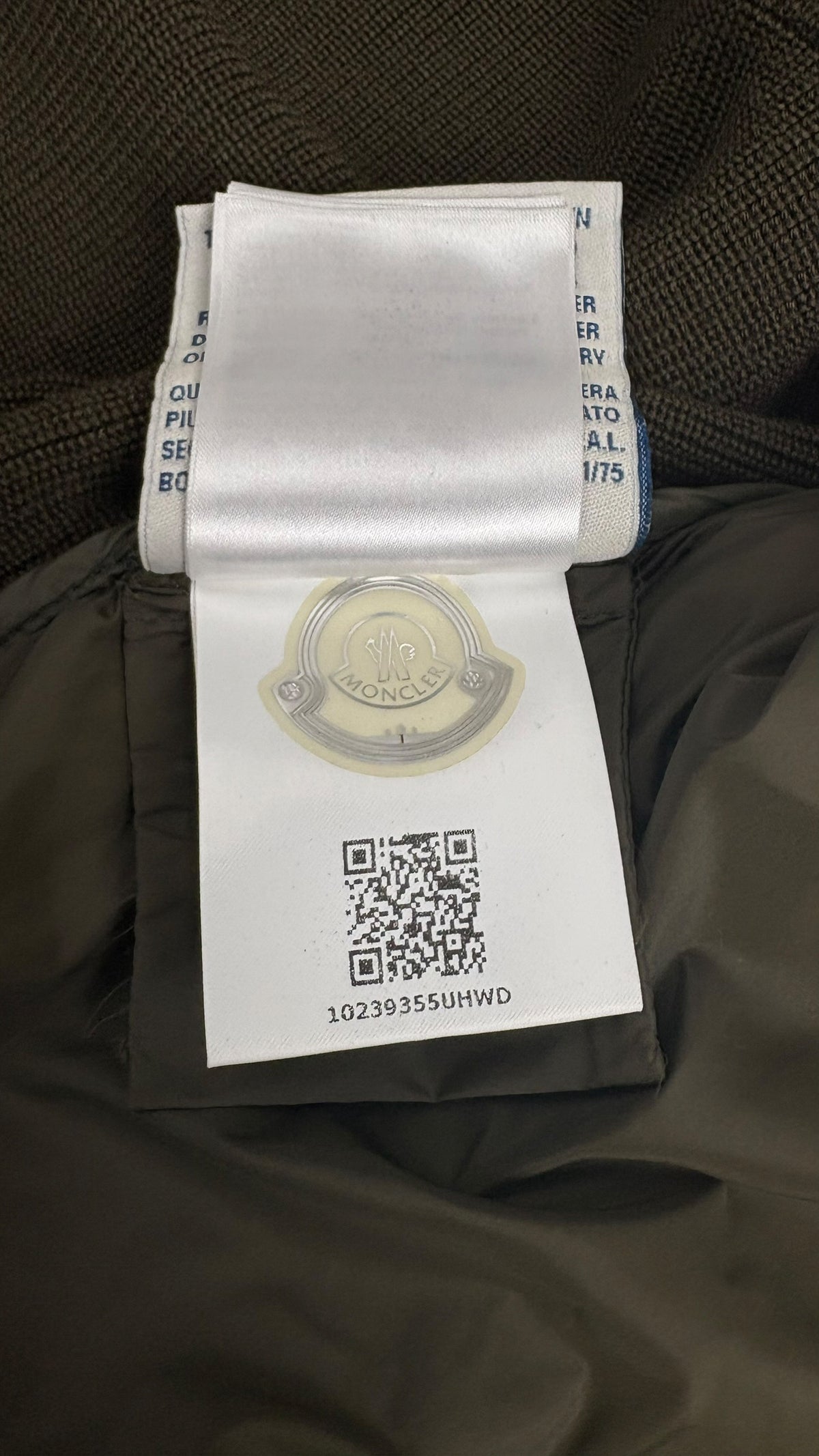 Cardigan Moncler kaki taille S - vue 4/4
