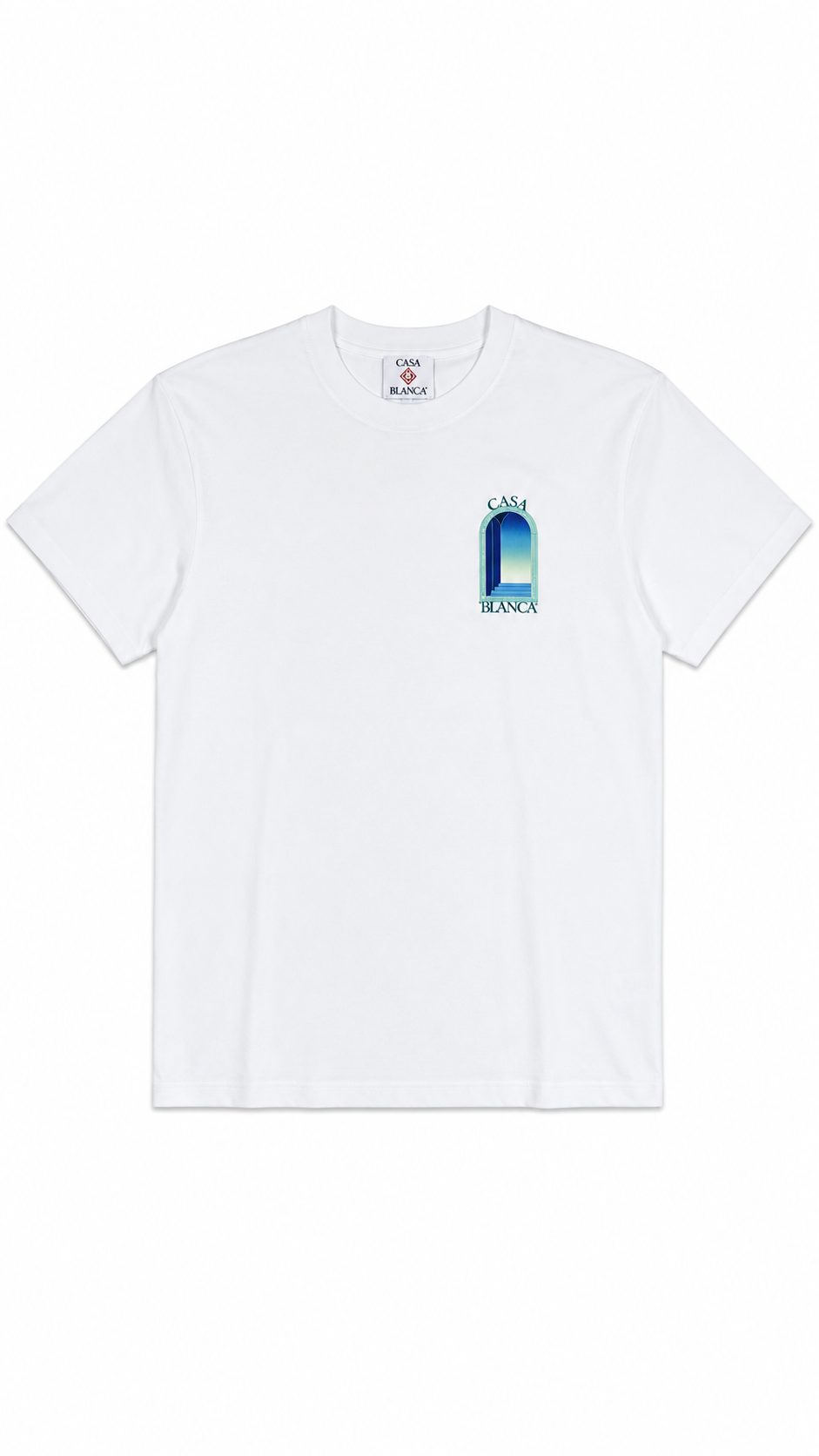 T-shirt Casablanca Classic coton bio blanc neuf - vue 1/4