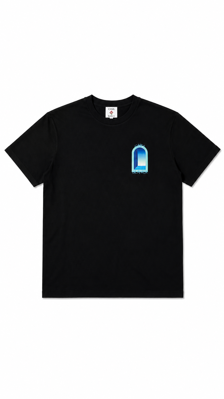 T-shirt Casablanca Classic coton bio noir neuf - vue 1/4