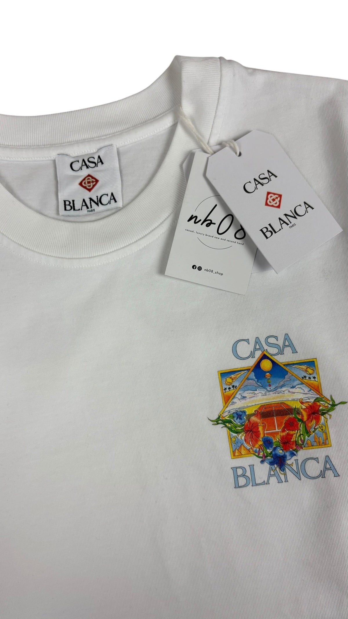 Tee-shirt Casablanca Flower Courticon blanc taille S - vue 3