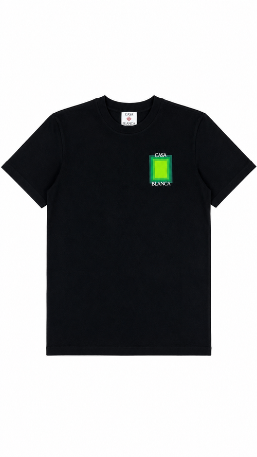 Tee-shirt Casablanca Square Logo - Noir - Neuf