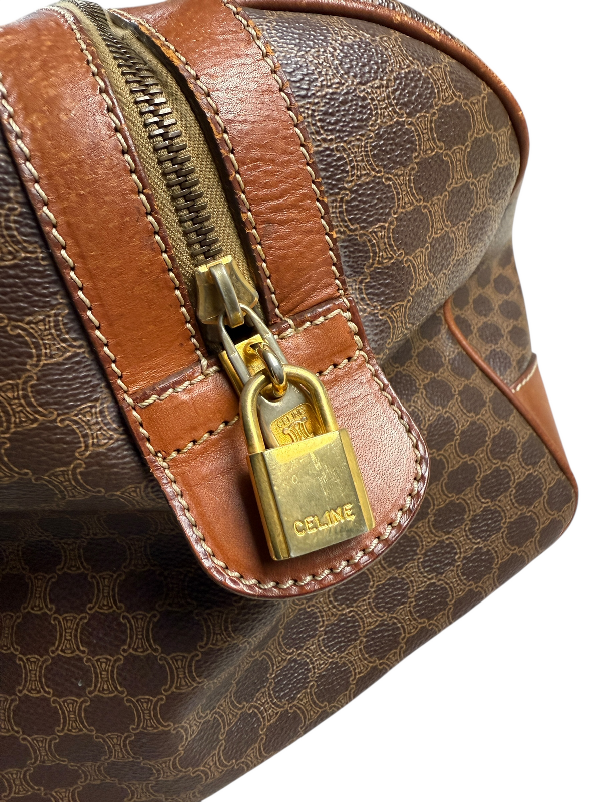 Sac Celine marron taille UNI - Logo et étiquette