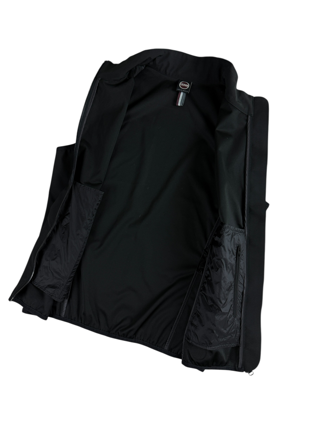 Gilet Colmar noir taille S - Logo et étiquette