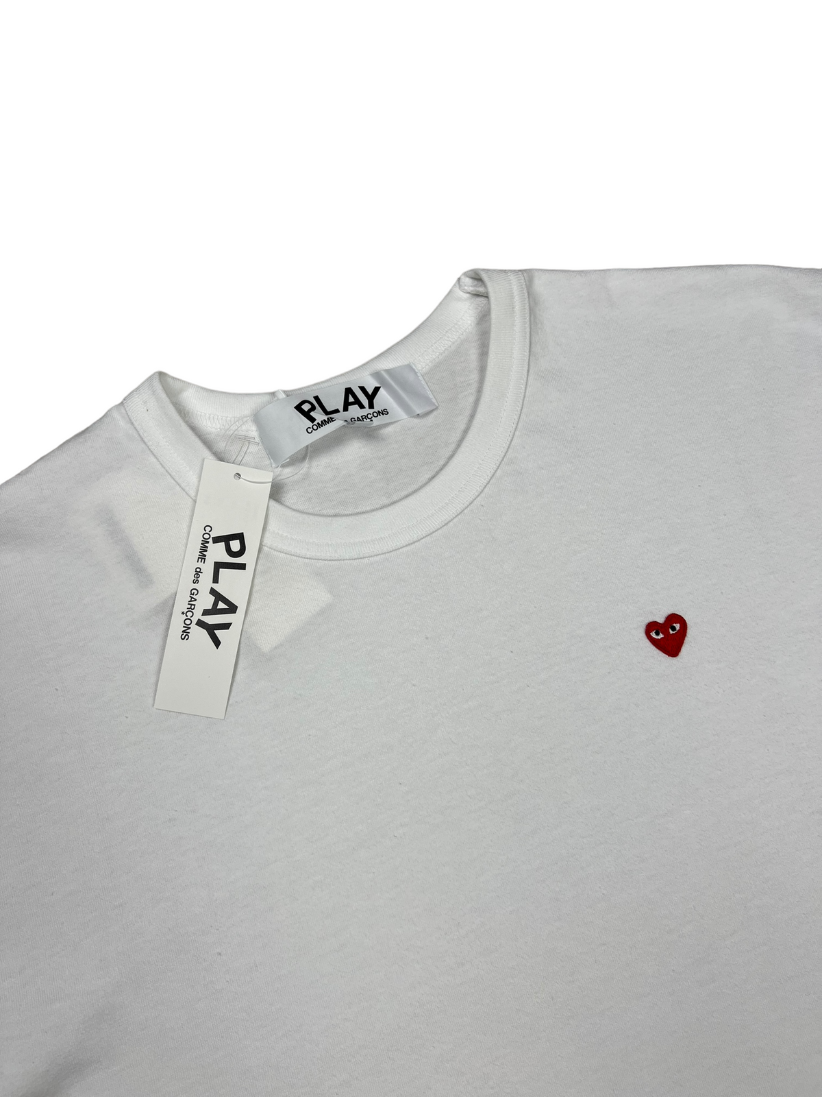 Veste Comme Des Garçons Play blanc taille XL - Détail