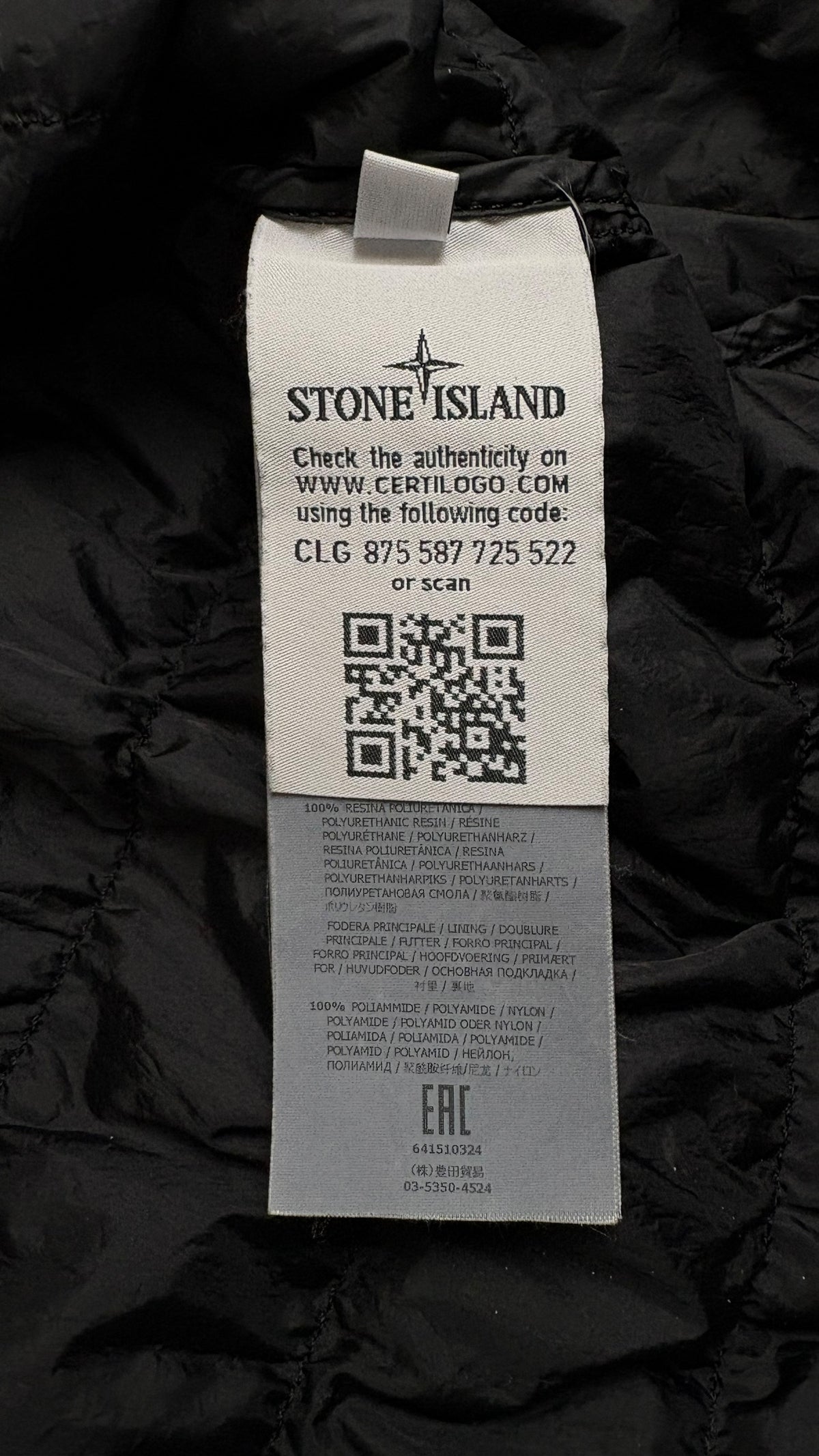 Doudoune Stone Island noir taille XXL - vue 4/4